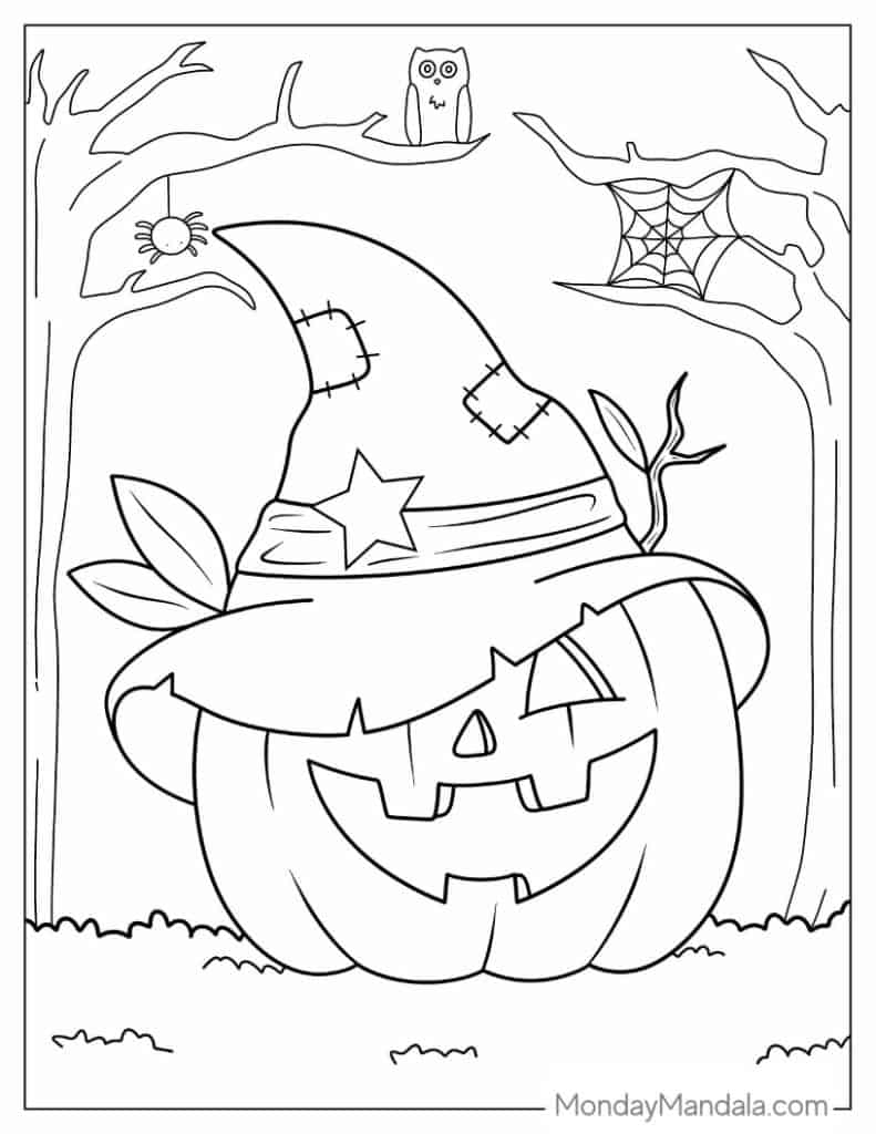 printable halloween coloring book