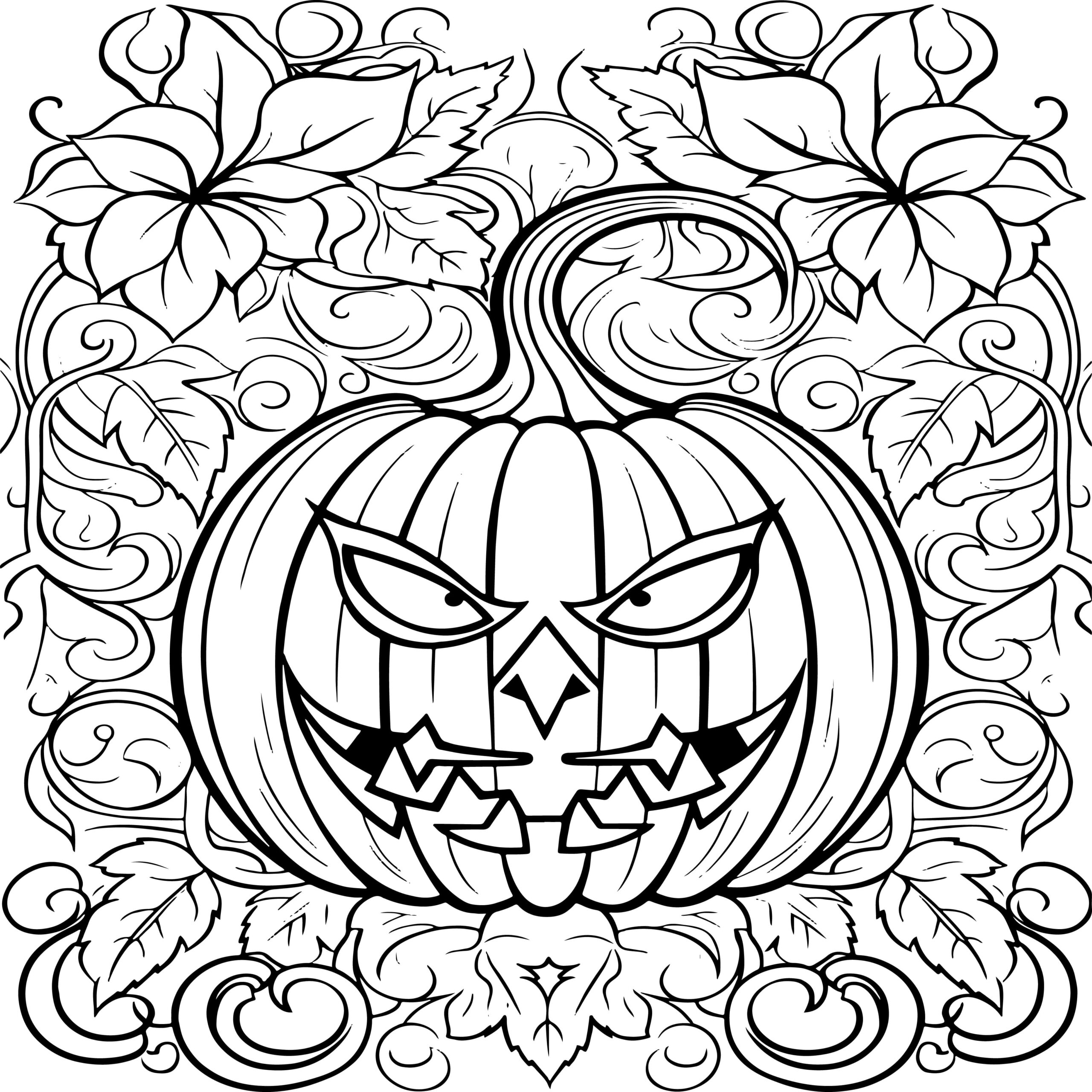 printable pumpkin coloring pages