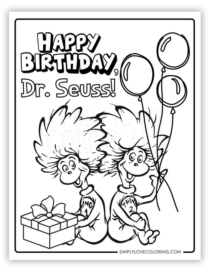 dr. seuss coloring pages printable