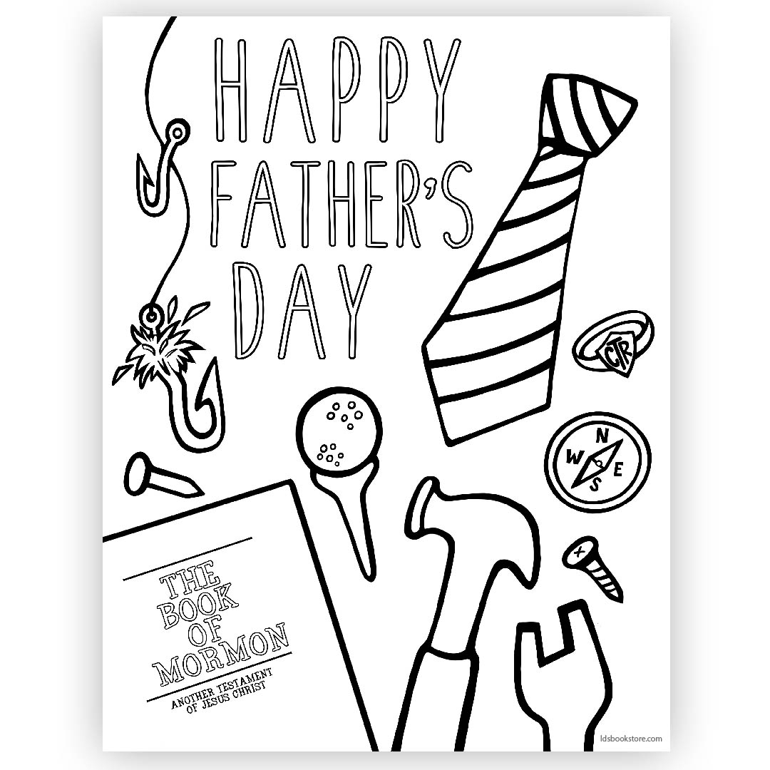 printable fathers day cards to color free