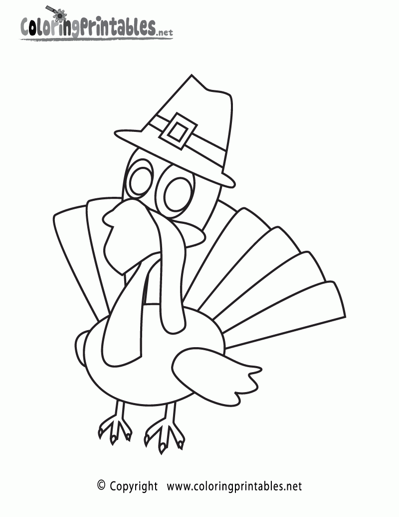 Happy Thanksgiving Coloring Page A Free Holiday Coloring Printable