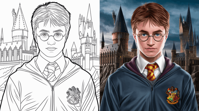 Harry Potter Coloring Pages 75 Free Printable PDF 