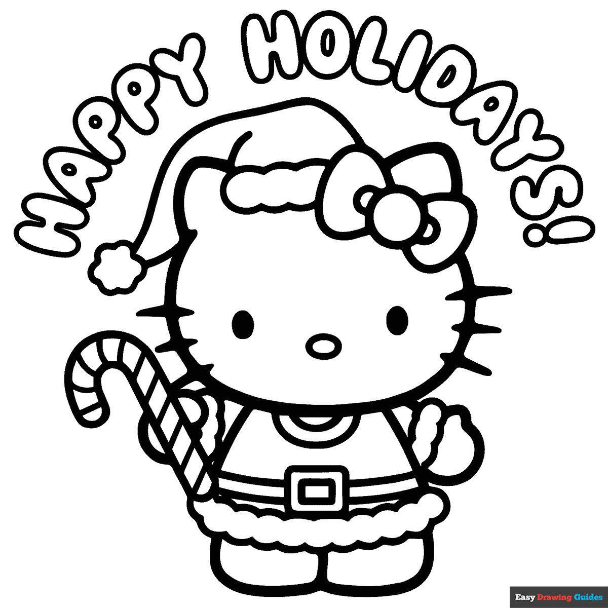 free printable hello kitty coloring pages