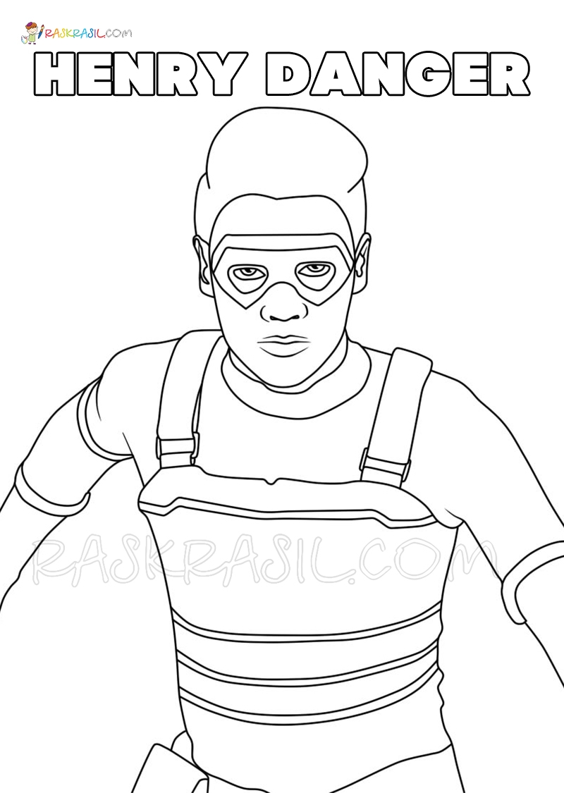 henry danger printable coloring pages henry danger printable coloring pages