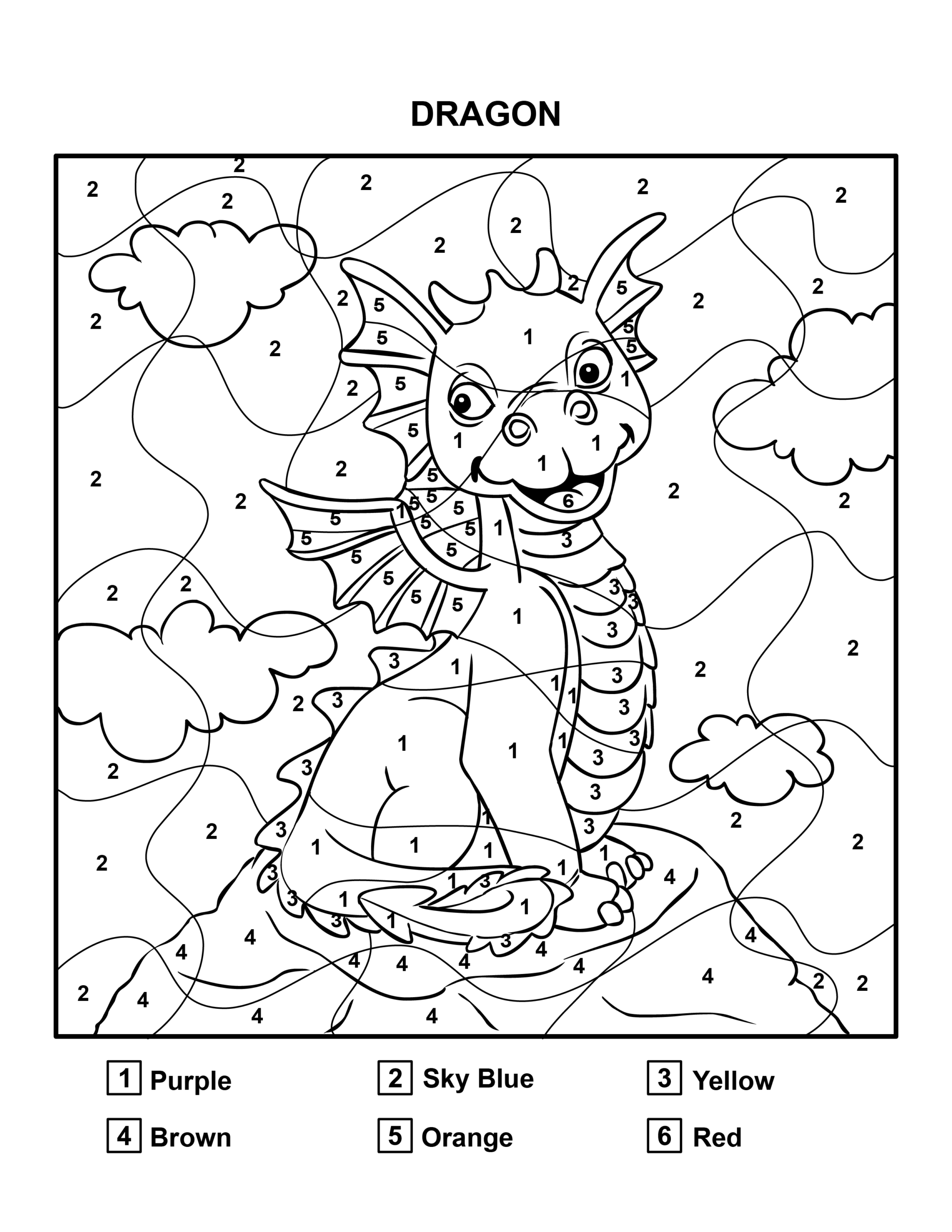 advanced color by number printables