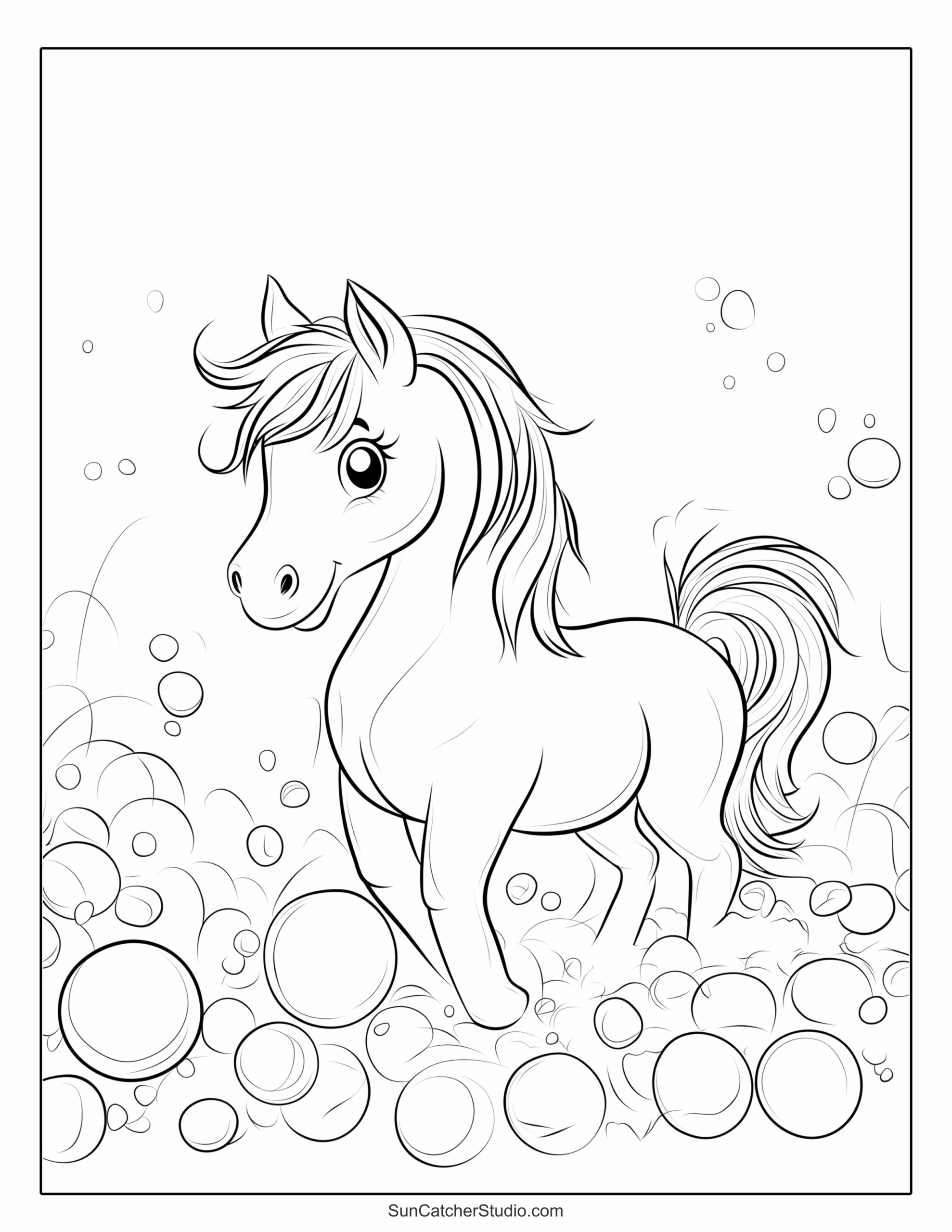 Horse Coloring Pages And Coloring Sheets Free Printables Monograms Design Tools Patterns DIY Projects