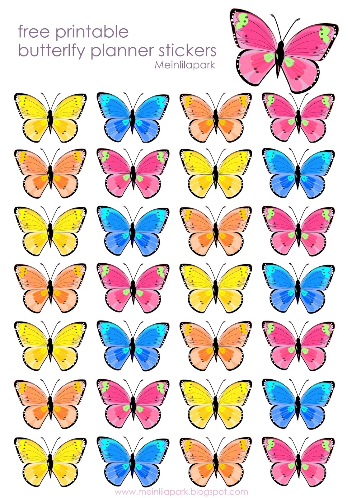 colored butterfly template printable colored butterfly template printable