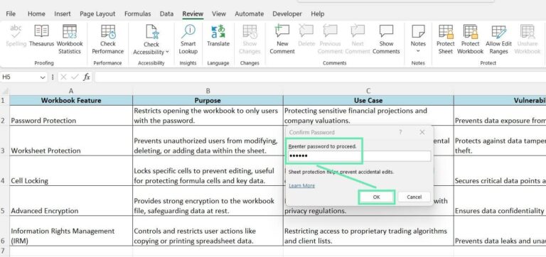 How To Protect Your Excel Workbook Downloadable Template 