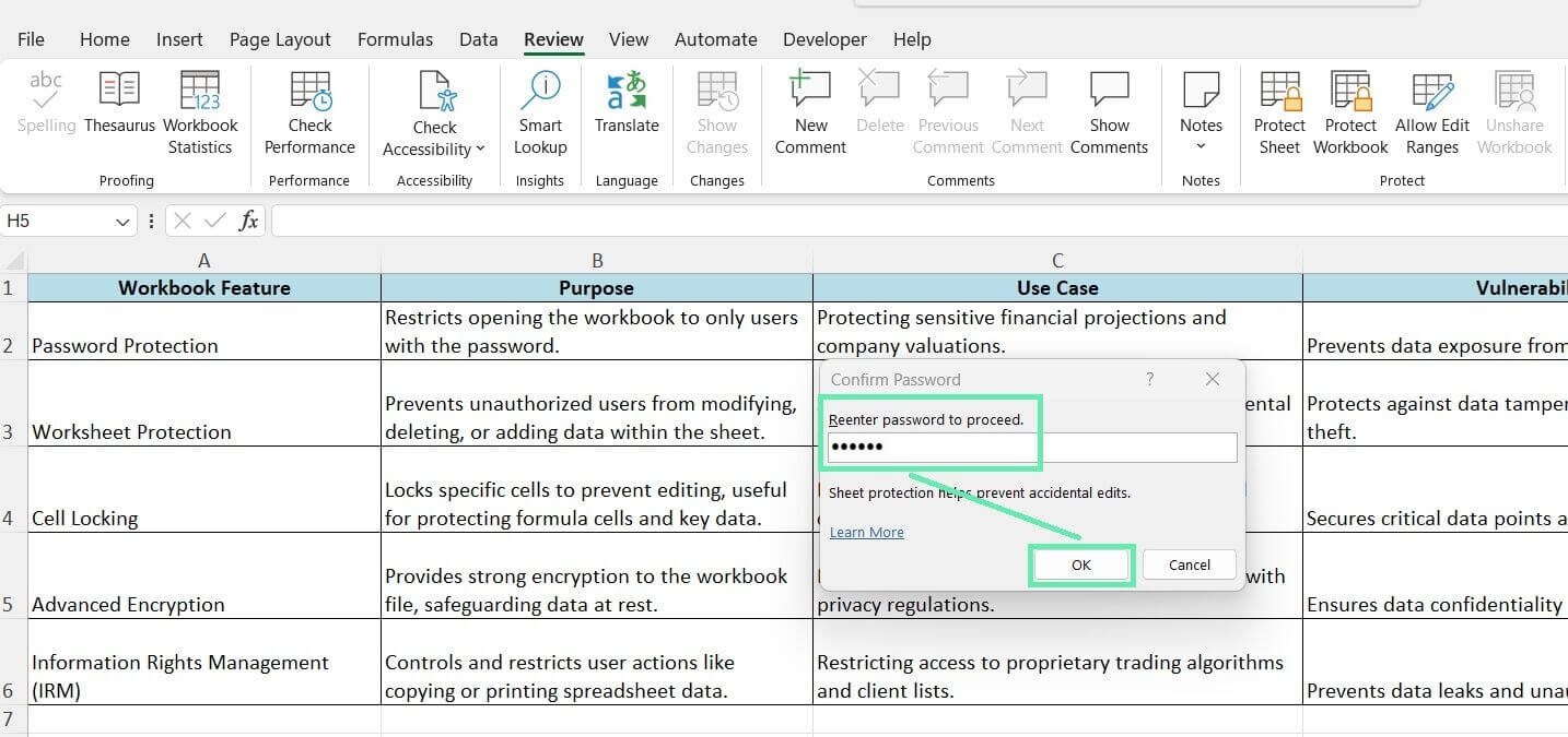 How To Protect Your Excel Workbook Downloadable Template 