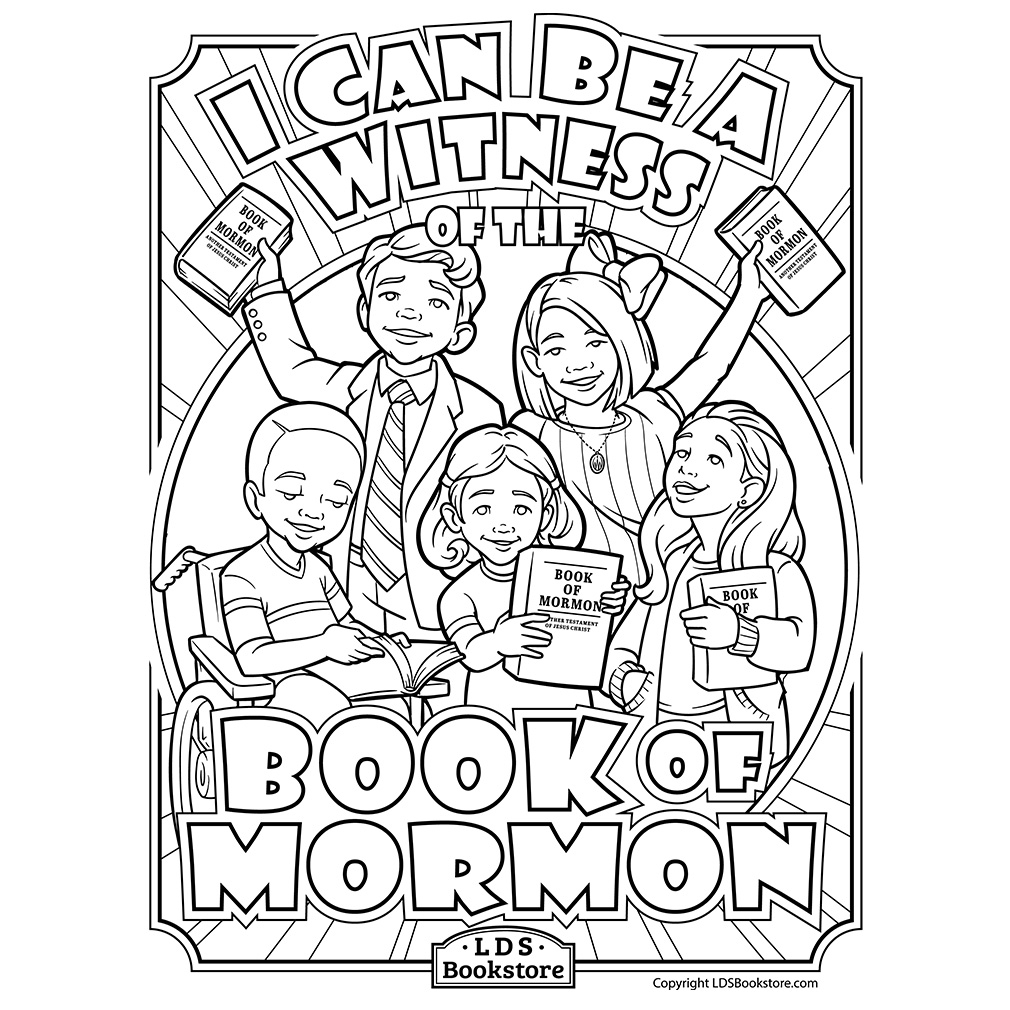 I Can Be A Witness Coloring Page Printable Come Follow Me Coloring Page