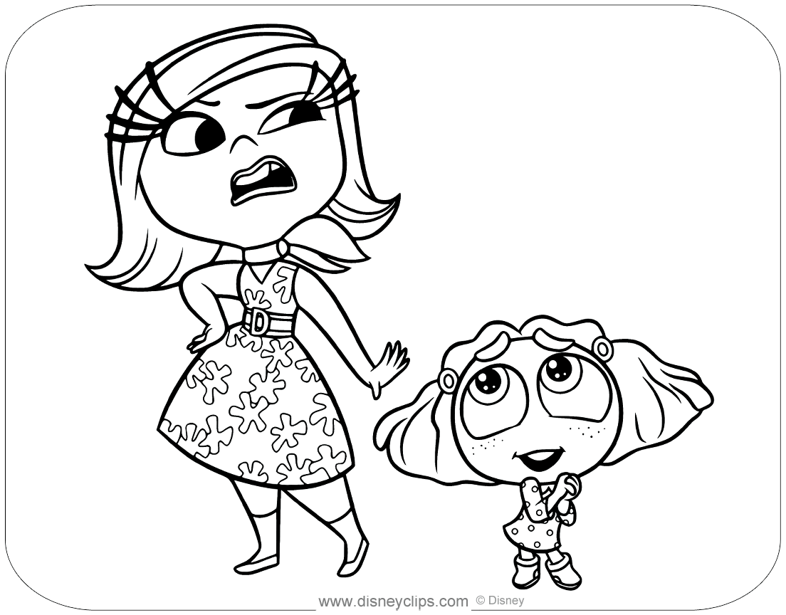 Inside Out 2 Coloring Pages In PDF Disneyclips