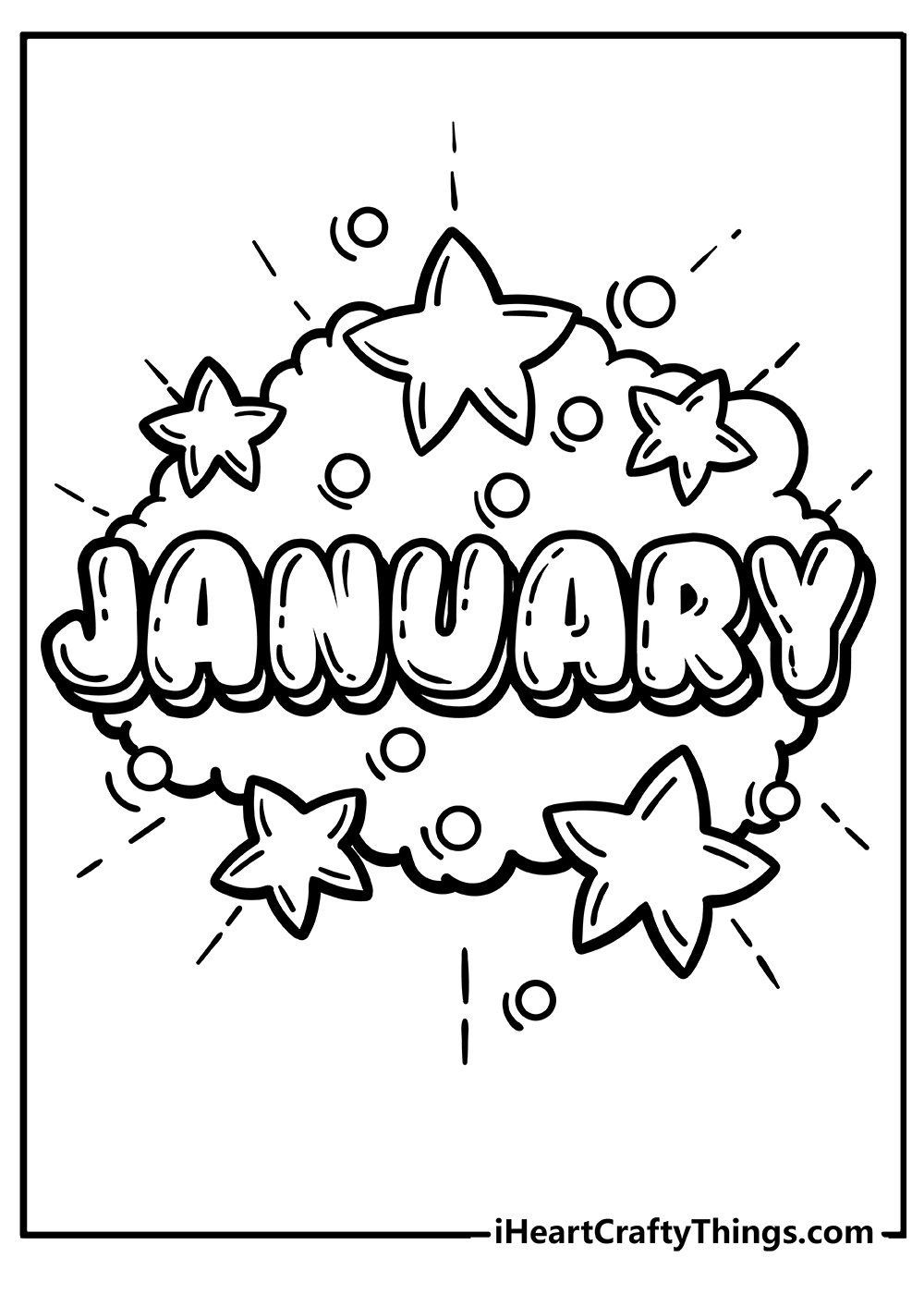 january coloring sheets printable
