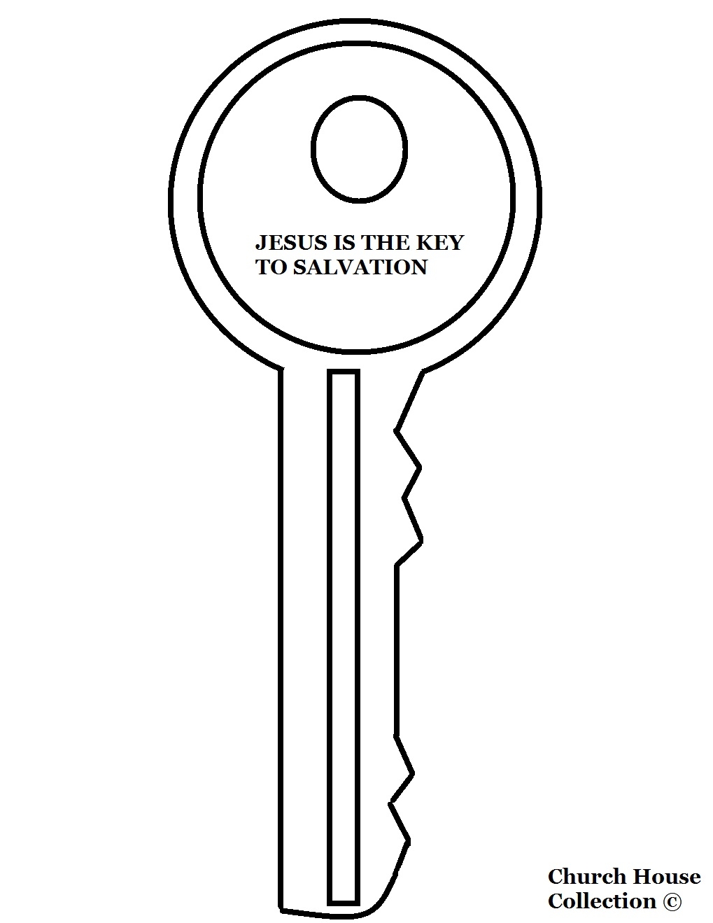 Jesus Is The Key To Salvation Coloring Page Jesus Is The Key To Salvation Coloring Page