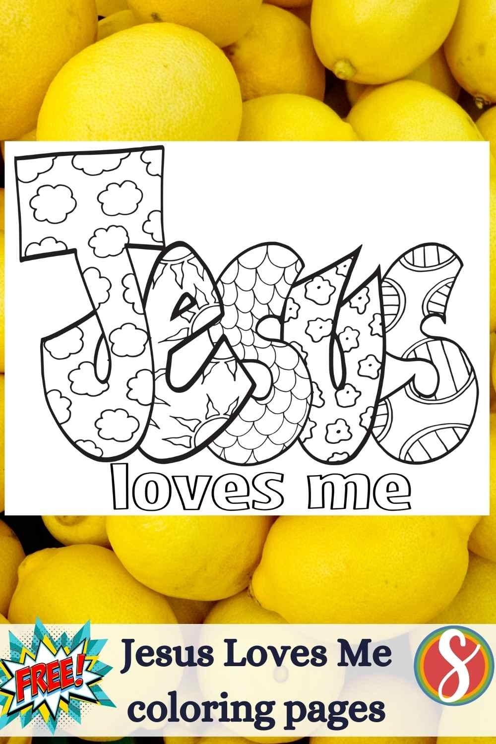 Jesus Loves Me Coloring Pages Stevie Doodles