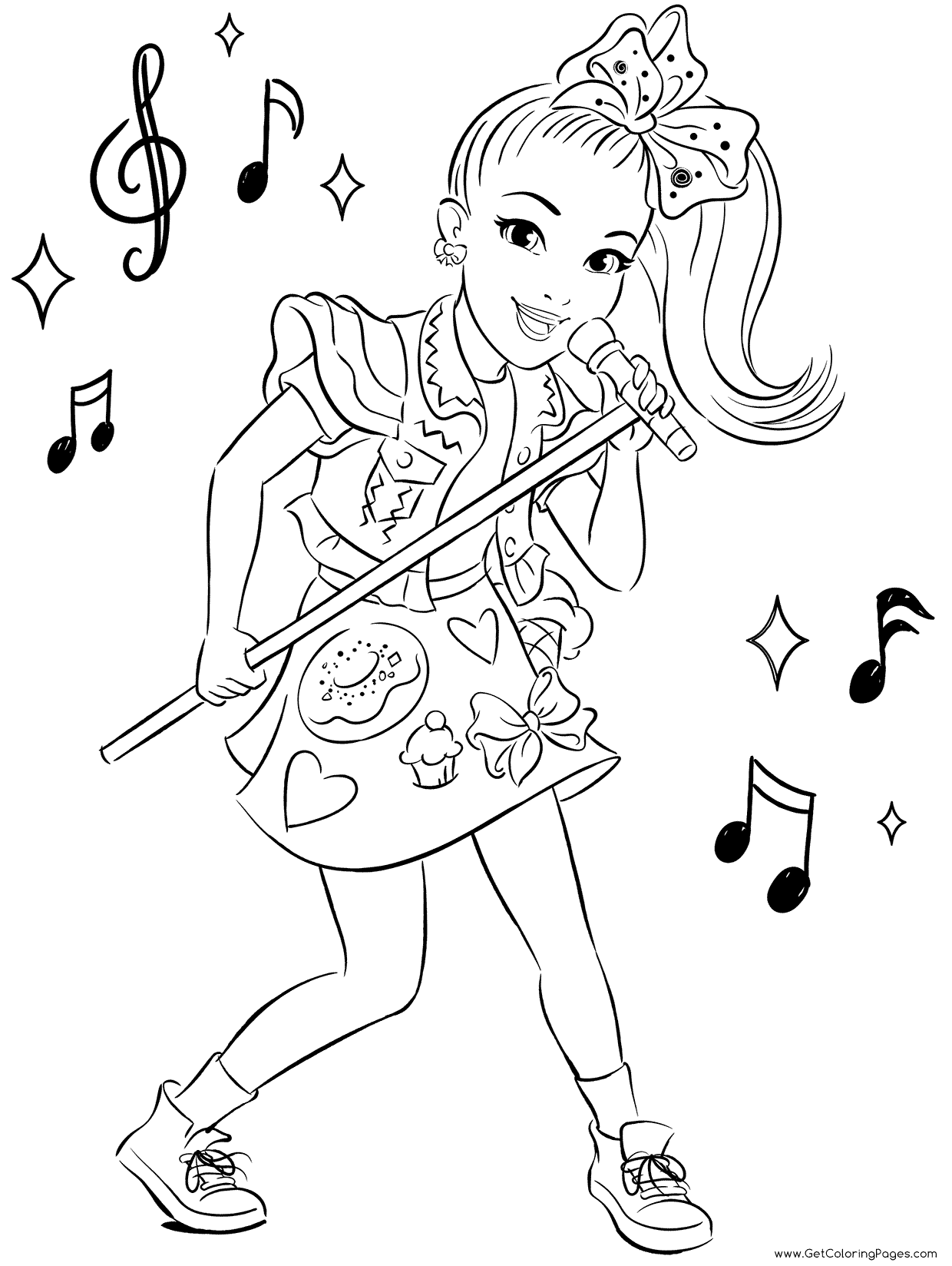 Jojo Siwa Coloring Sheets