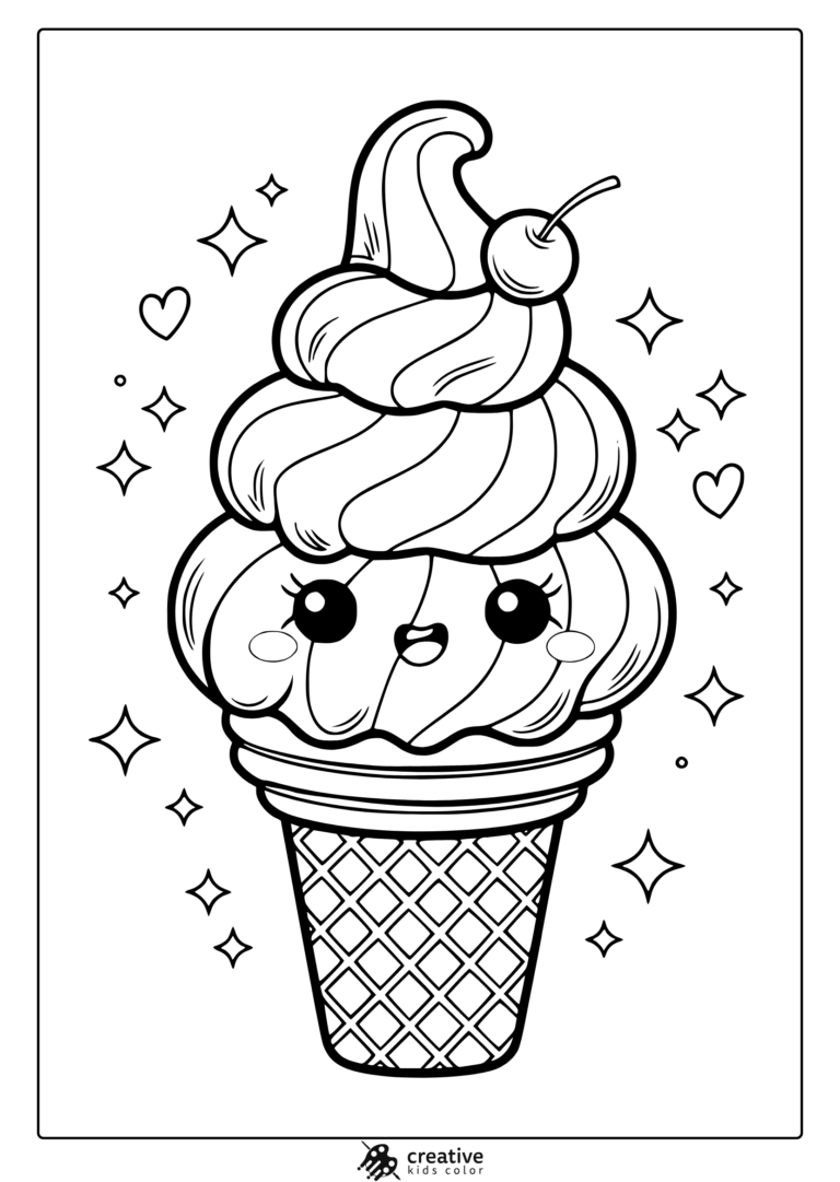 Kawaii Coloring Pages 35 Free Printable PDF 