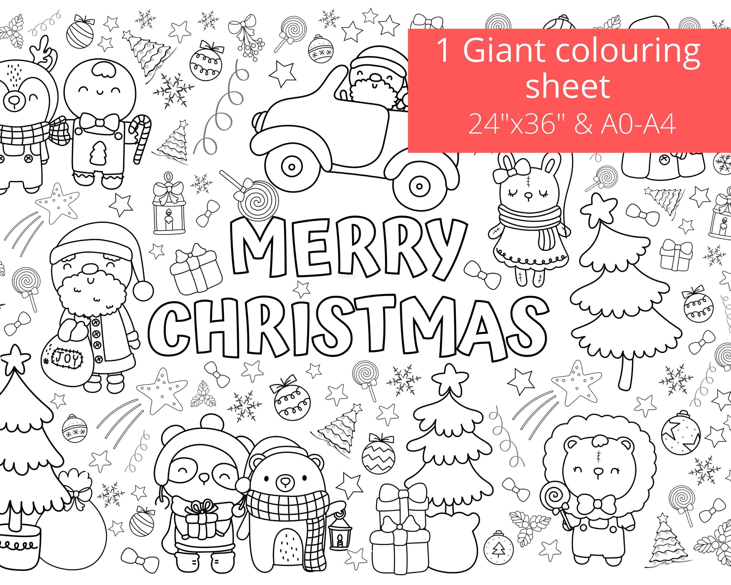 printable christmas coloring pictures