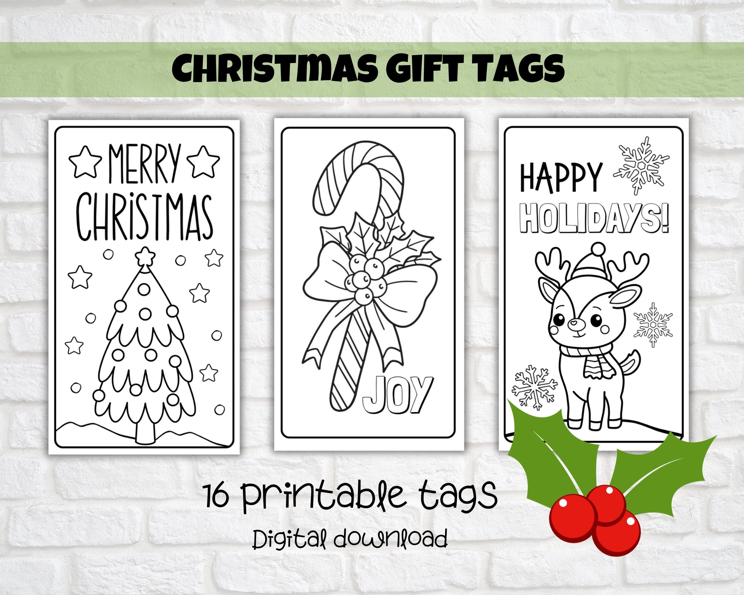 Kids Printable Christmas Tags To Colour Sunday School Activity Kids Church Homeschool Craft Bible Verse Christmas Colouring Etsy
