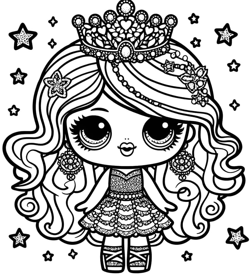 lol doll coloring pages printable