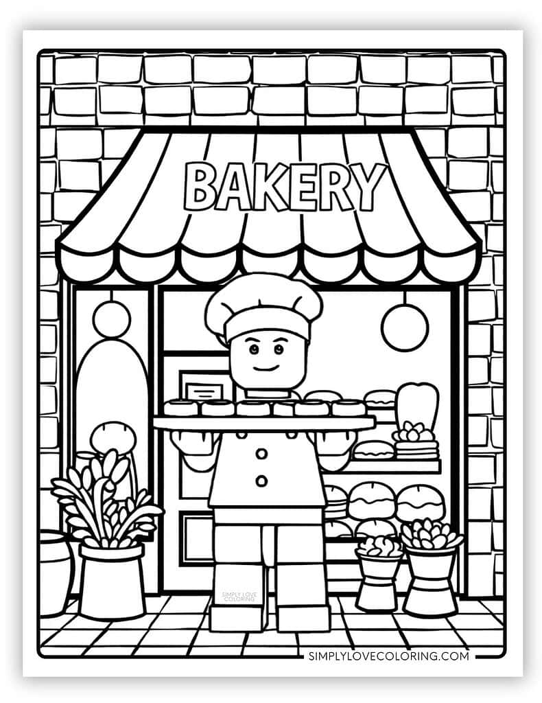 Lego Coloring Pages Free PDF Printables Simply Love Coloring