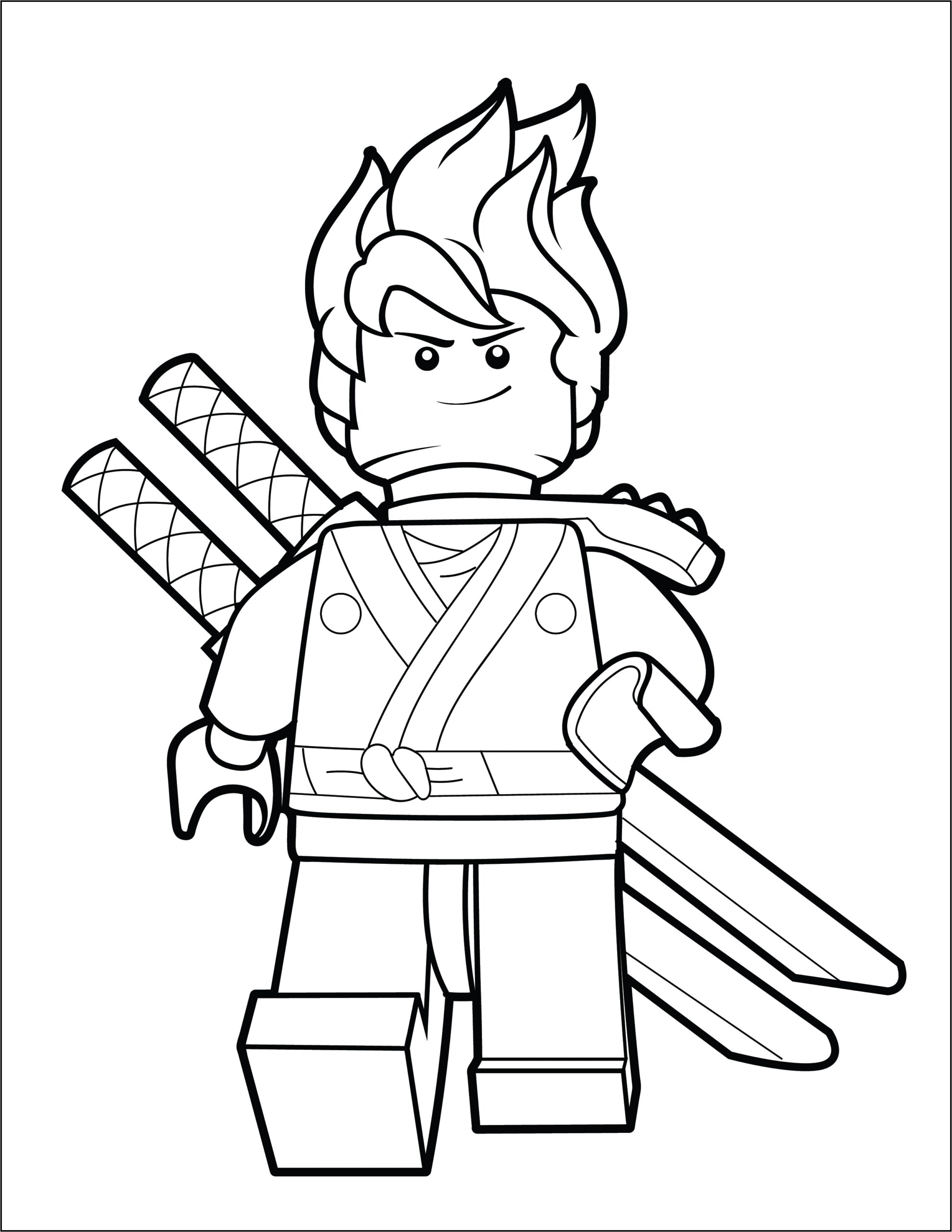 LEGO Ninjago Coloring Page Kai The Brick Show