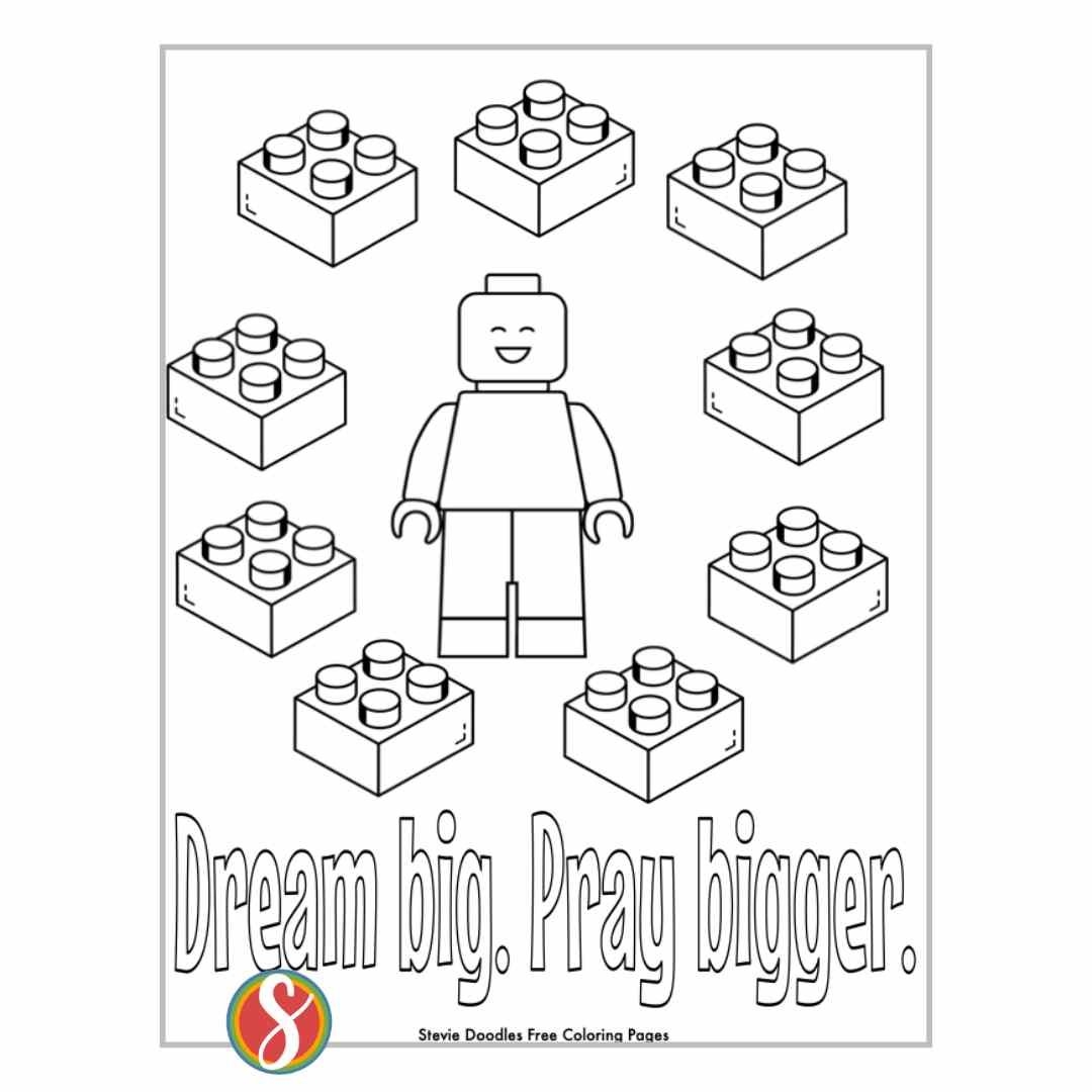 LEGO VBS Coloring Pages Stevie Doodles LEGO VBS Coloring Pages Stevie Doodles