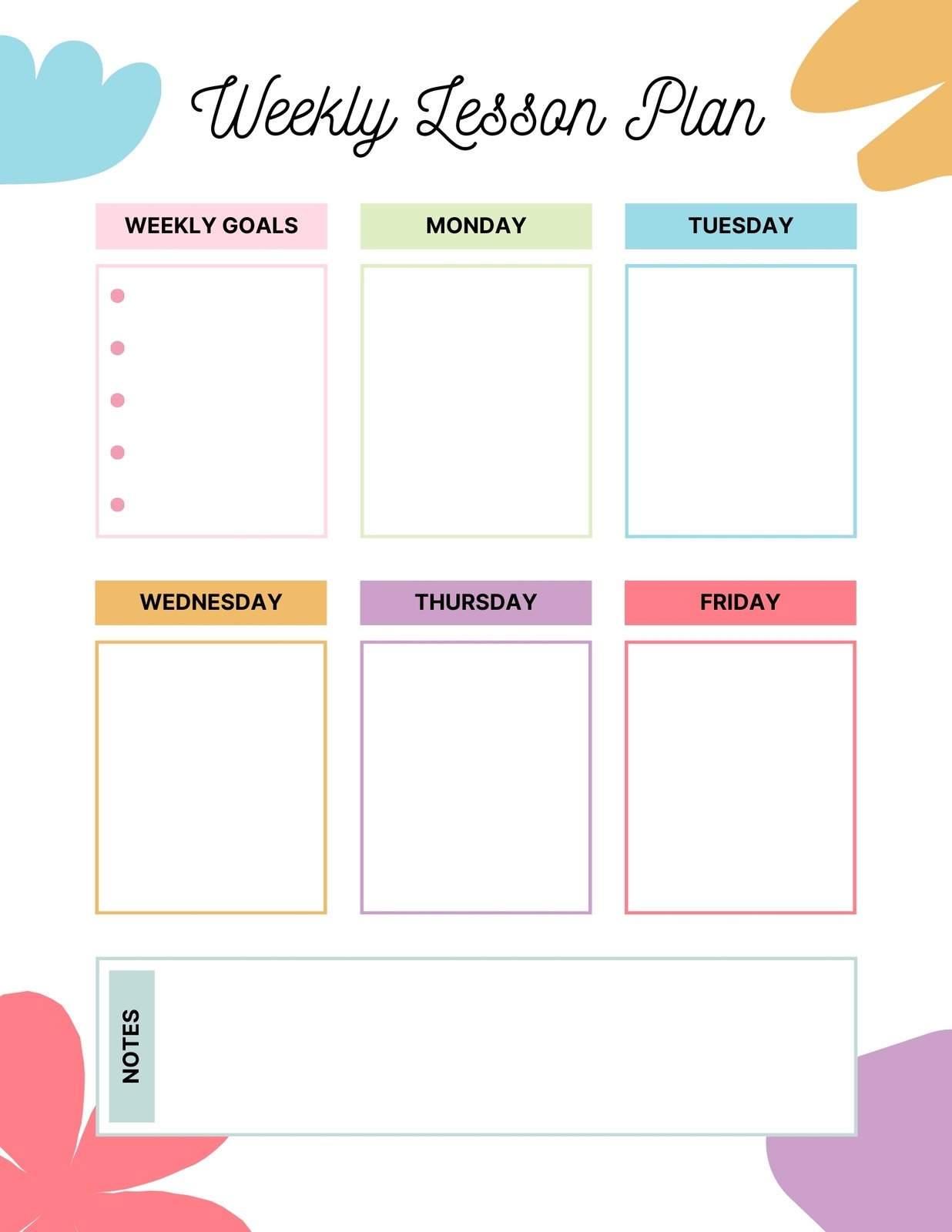 Lesson Plan Templates You Can Customize For Free Canva