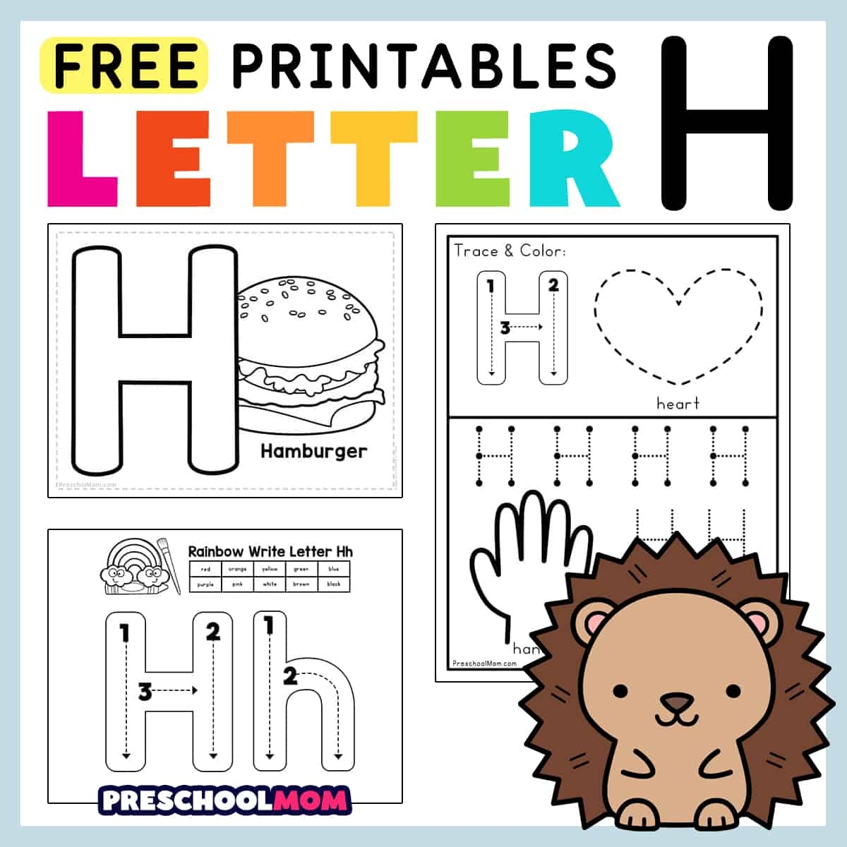 letter h worksheets