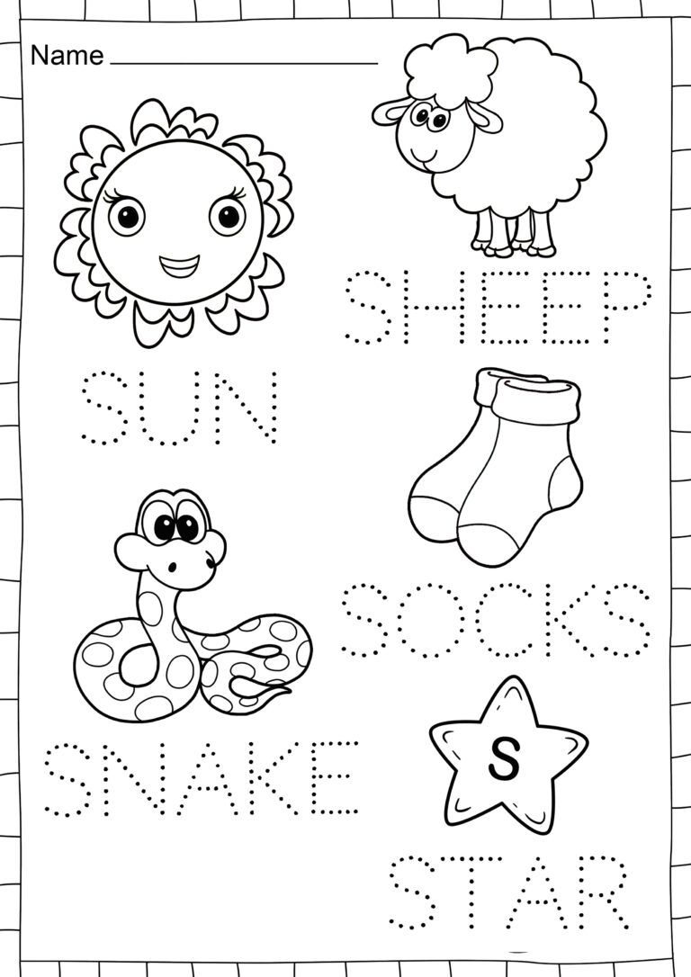 Letter S Free Worksheets TeachersMag