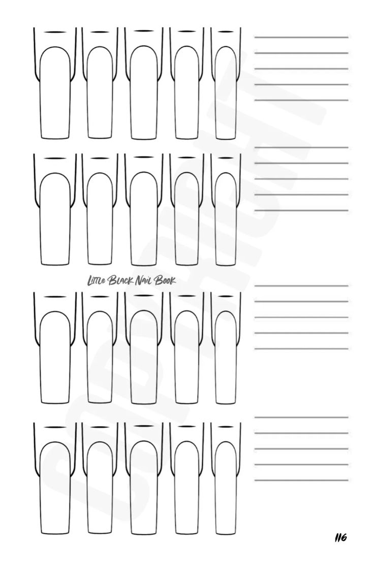 nail art coloring book printable