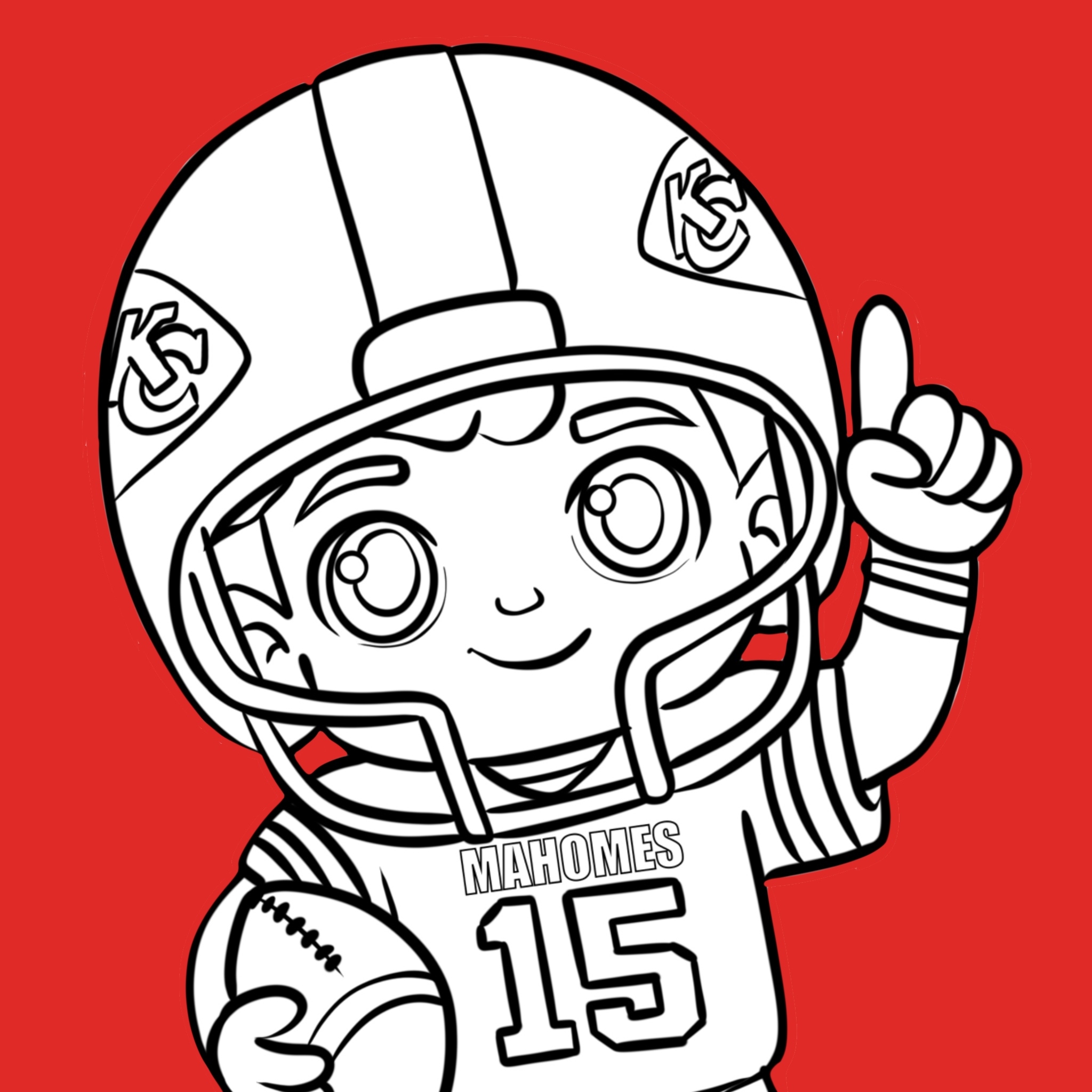 kansas city chiefs printable coloring pages