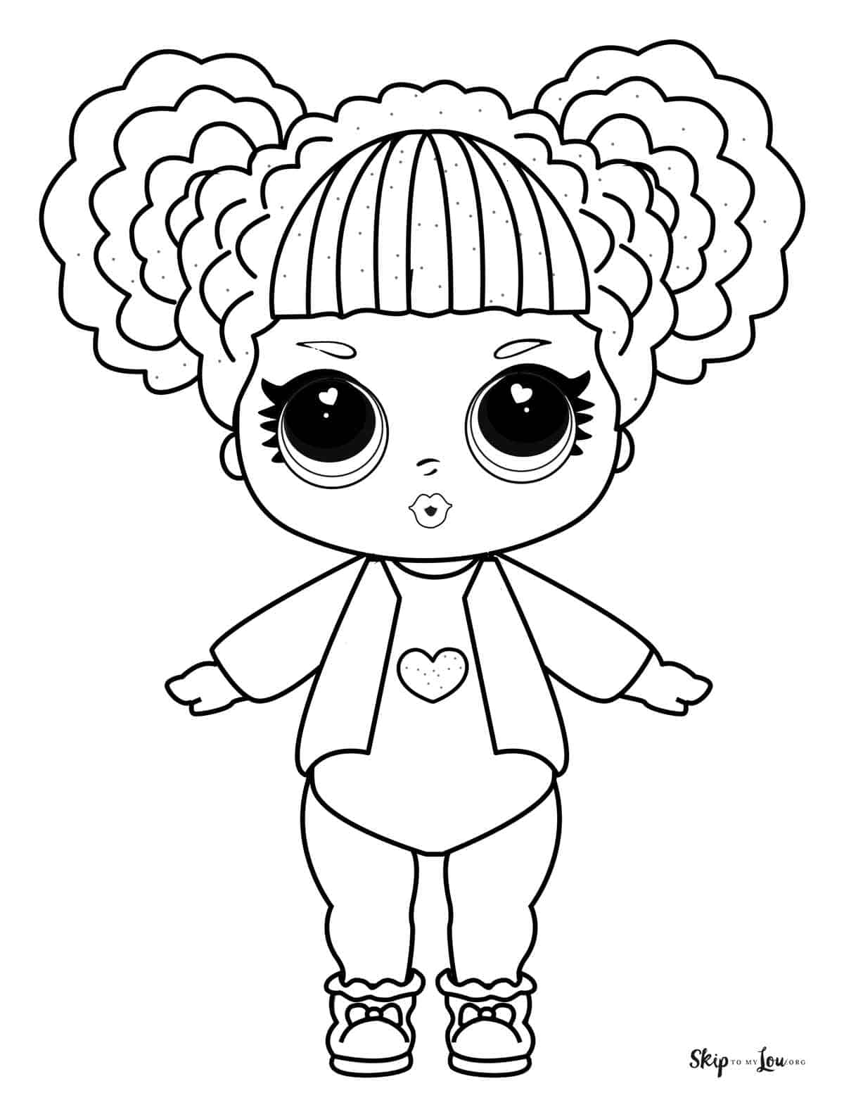 lol dolls printable coloring pages