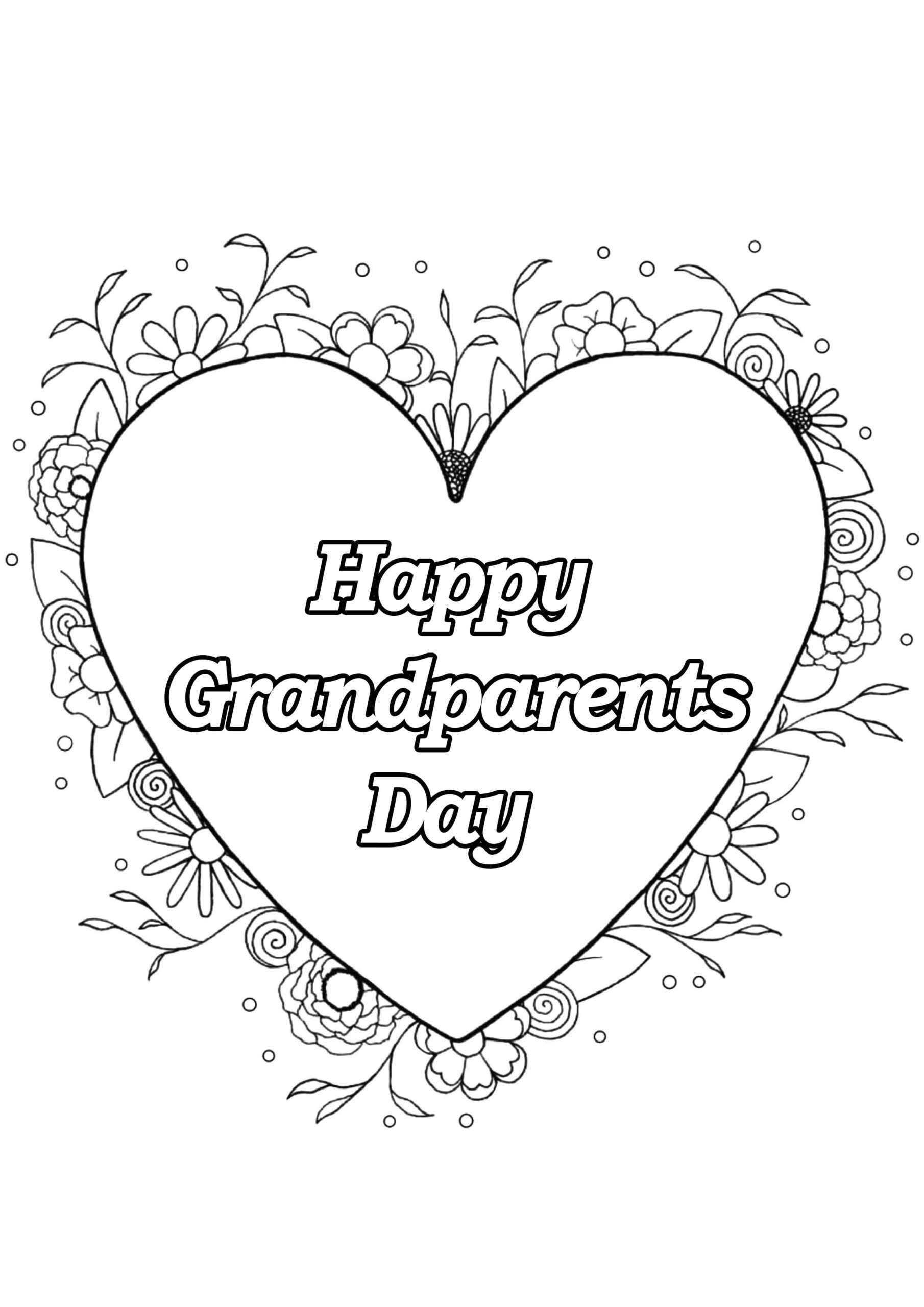 Mandala Grandparents Day Grandparents Day Coloring Pages