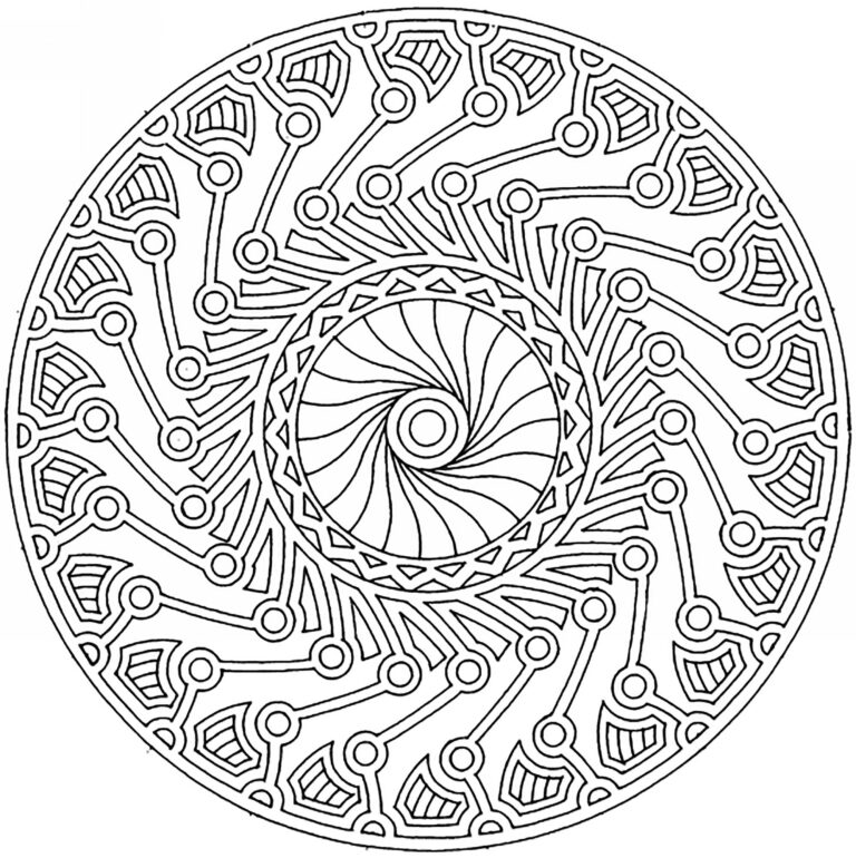 Mandala Harmony And Complexity Difficult Mandalas for Adults 