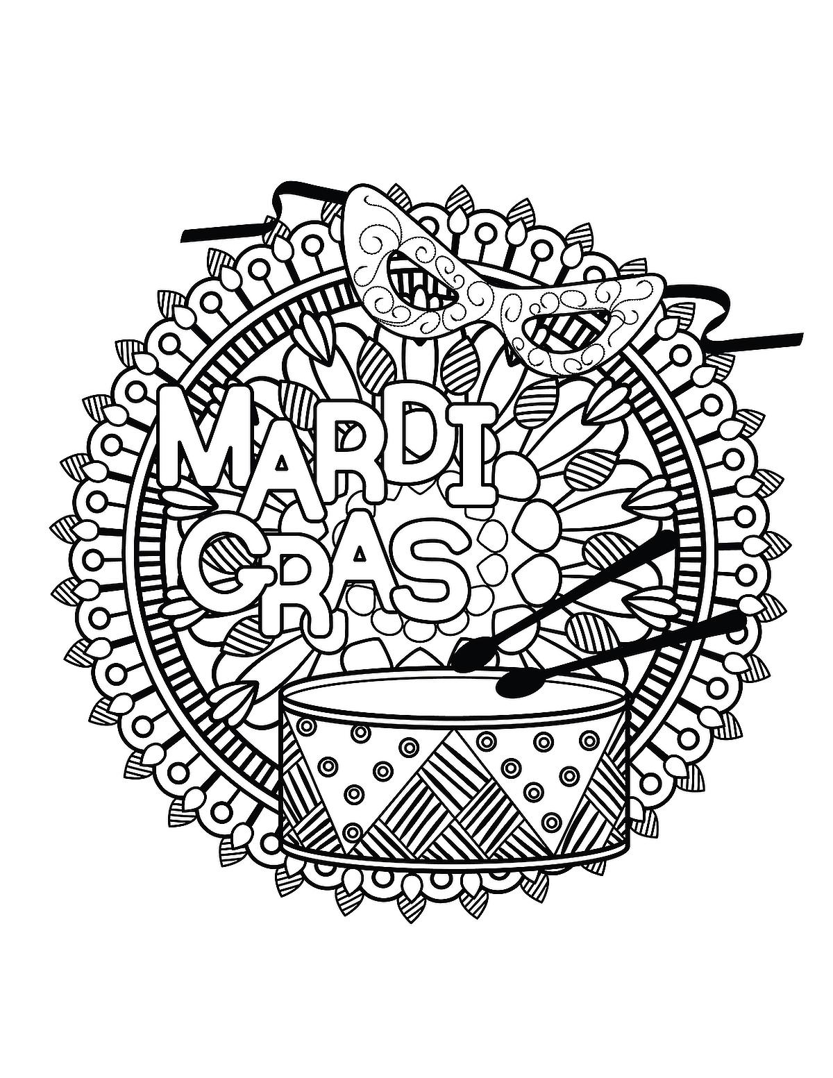 Mardi Gras Coloring Pages 10 Printable Coloring Pages Of Mardi Gras Fat Tuesday Printables 30Seconds Mom