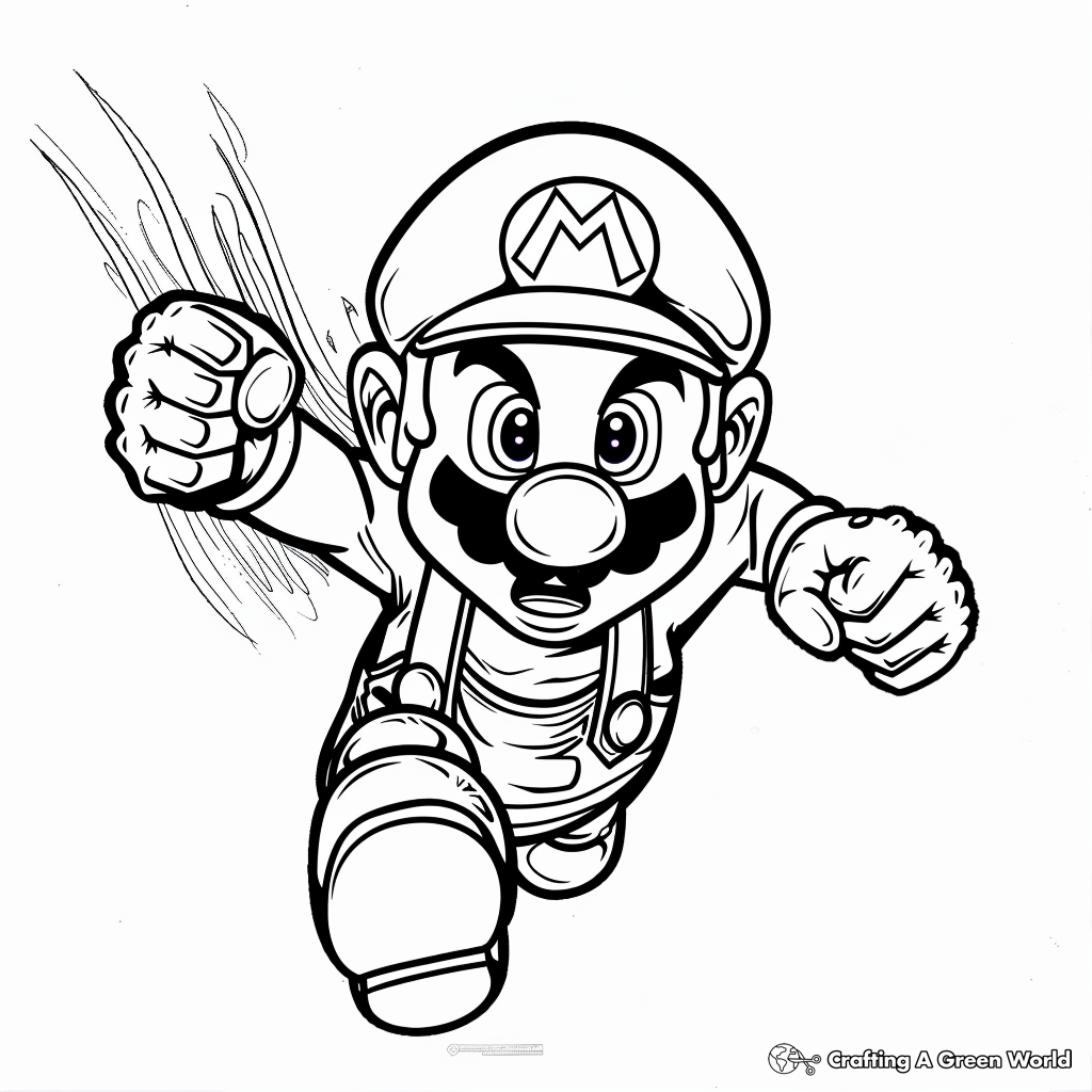 printable mario coloring pages