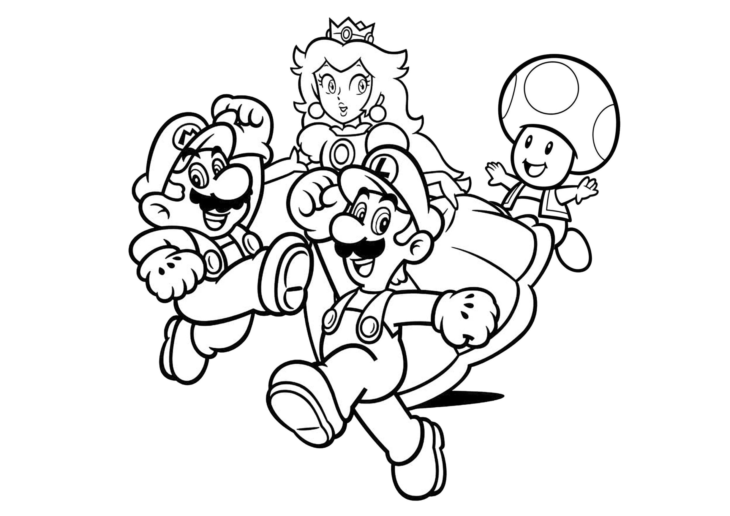 mario coloring pages printable
