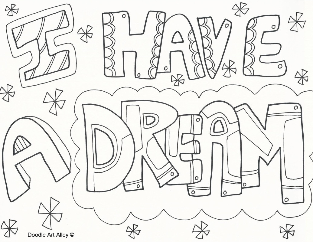 Martin Luther King Jr Coloring Pages DOODLE ART ALLEY