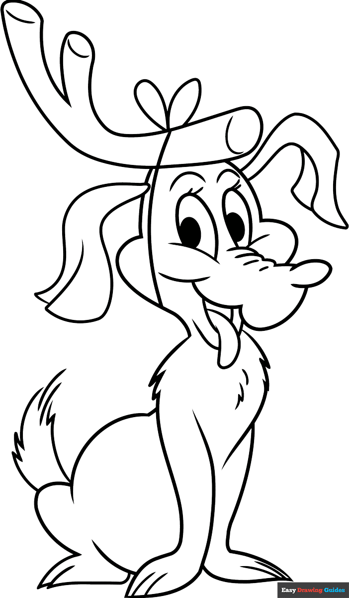 Max From The Grinch Coloring Page Easy Drawing Guides Max From The Grinch Coloring Page Easy Drawing Guides