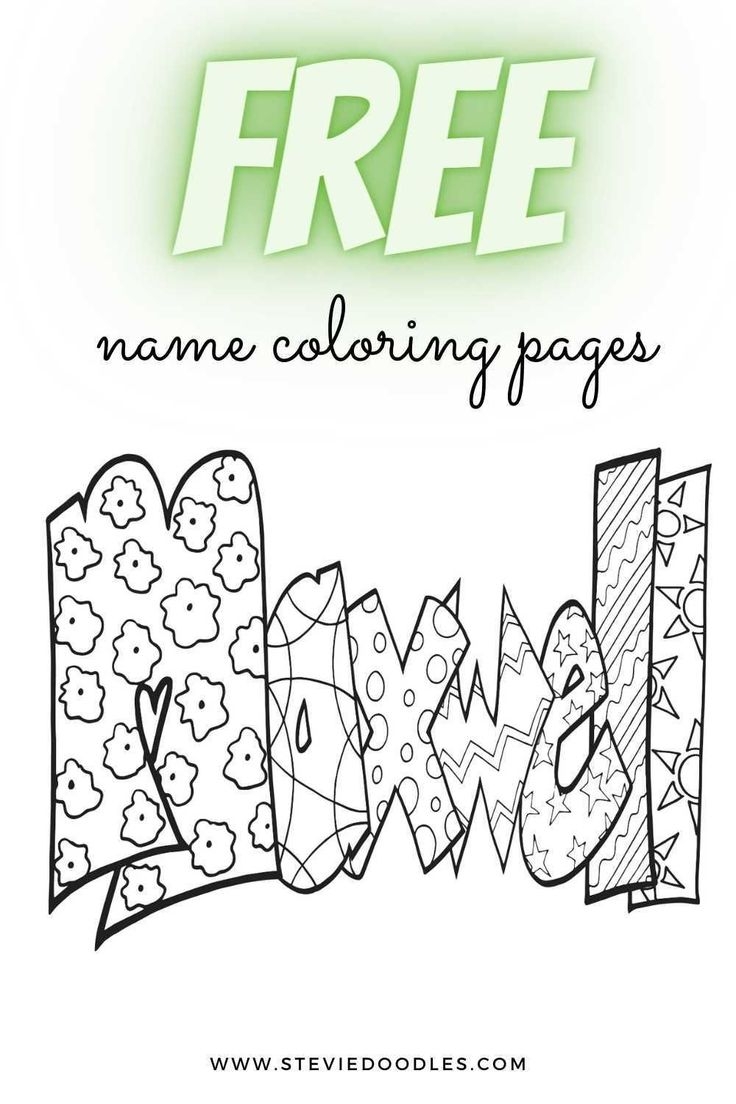 Maxwell Free Printable Name Coloring Page Stevie Doodles Free Printable Coloring Pages