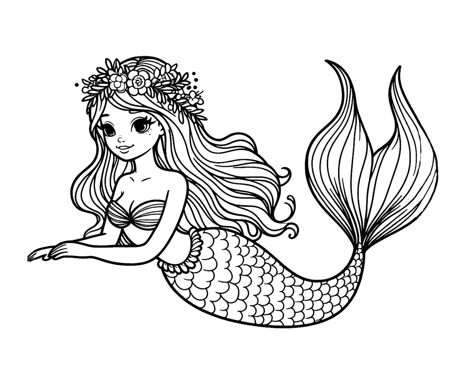 printable coloring pages for girls mermaid