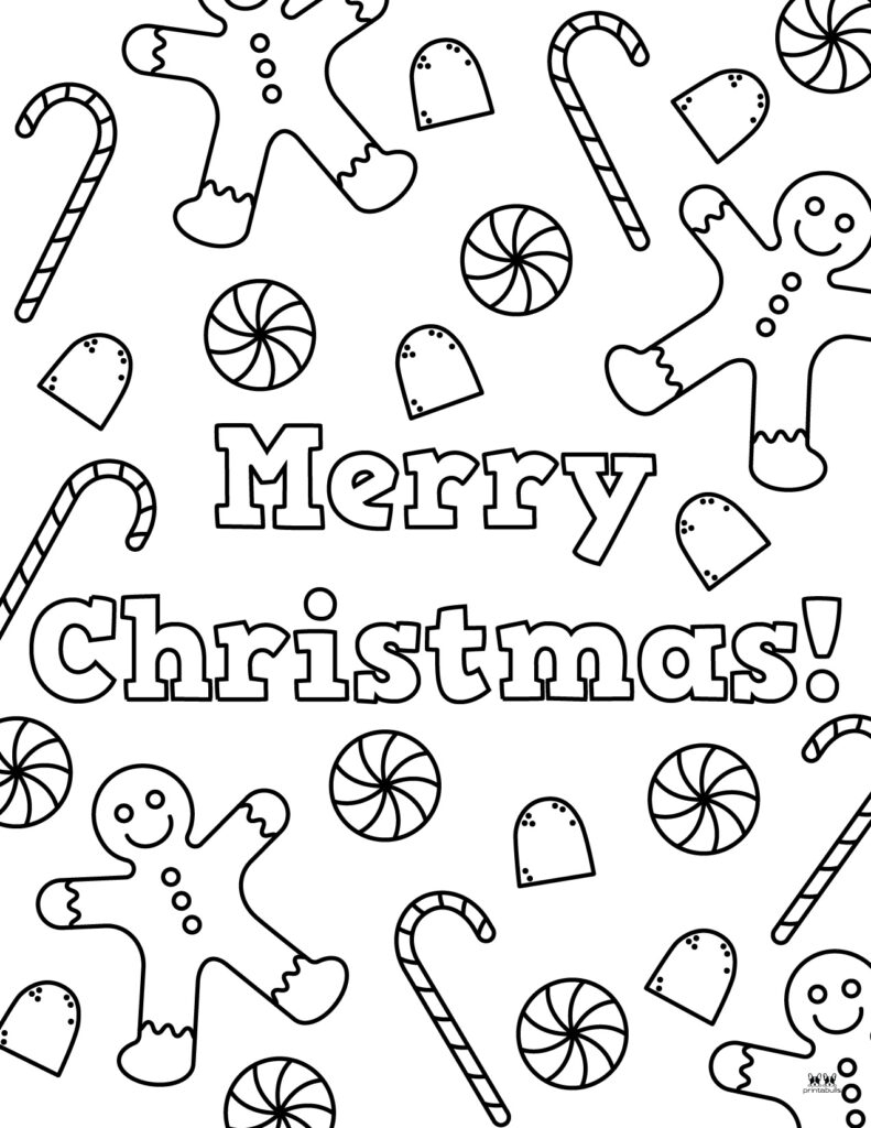 merry christmas coloring printables