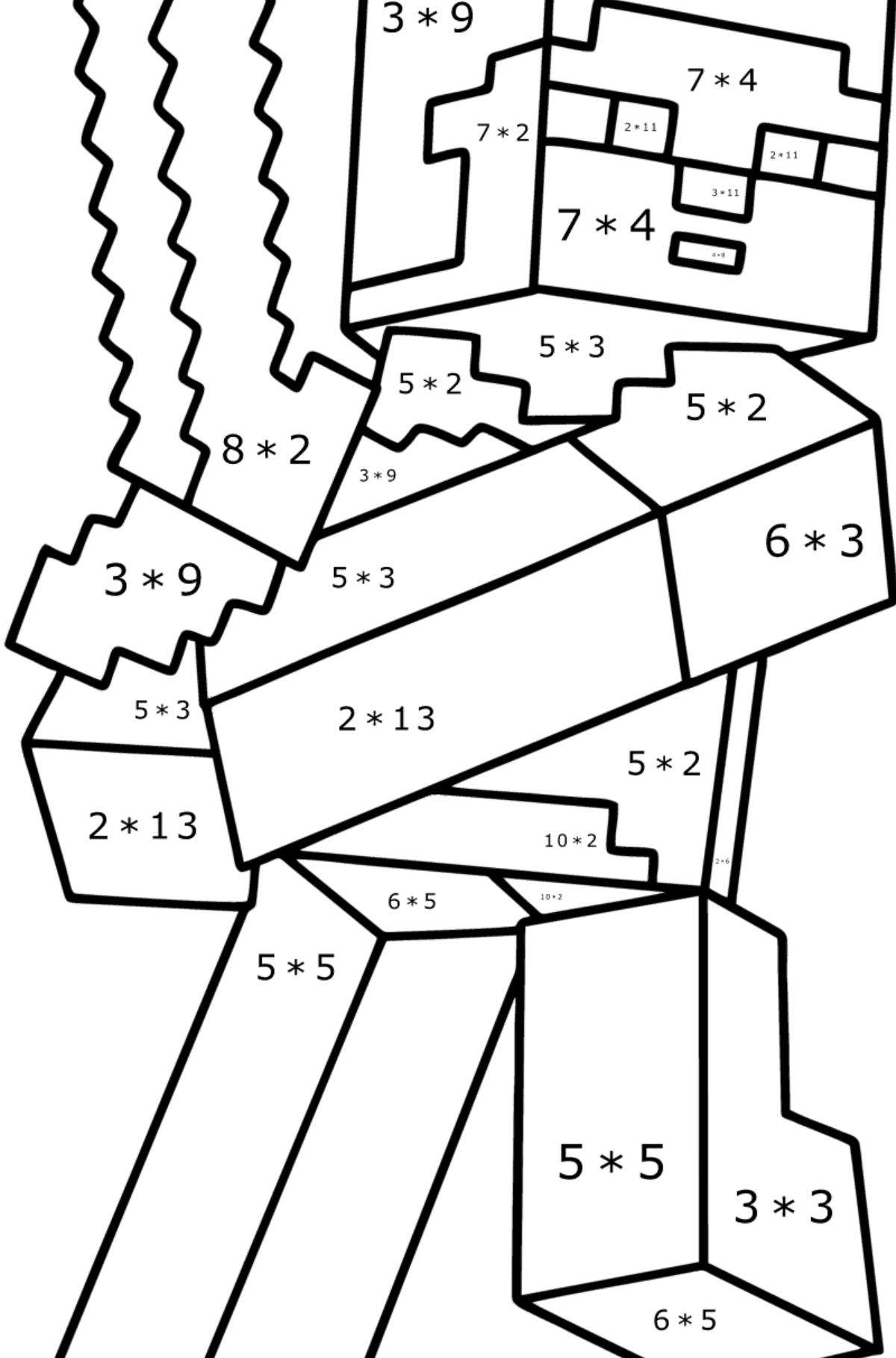 Minecraft Steve Coloring Page Online And Print For Free Minecraft Steve Coloring Page Online And Print For Free