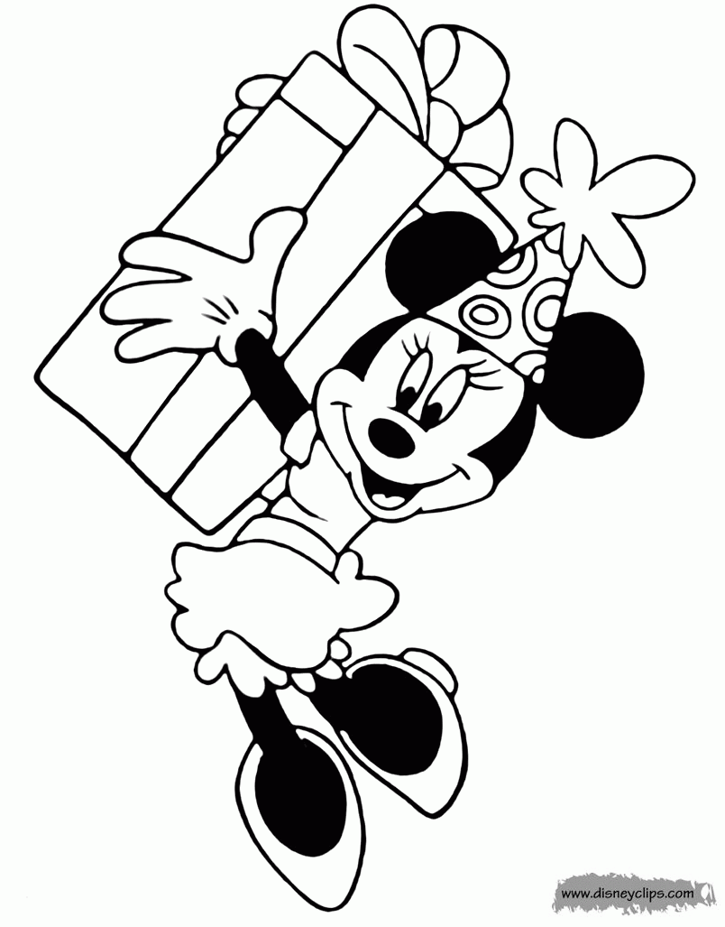 Minnie Mouse Special Events Coloring Pages Disneyclips