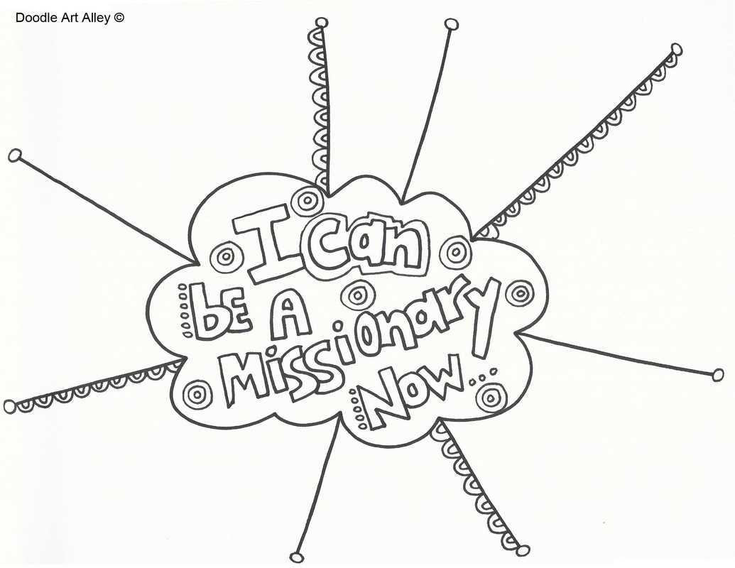 Missionary Work Religious Doodles
