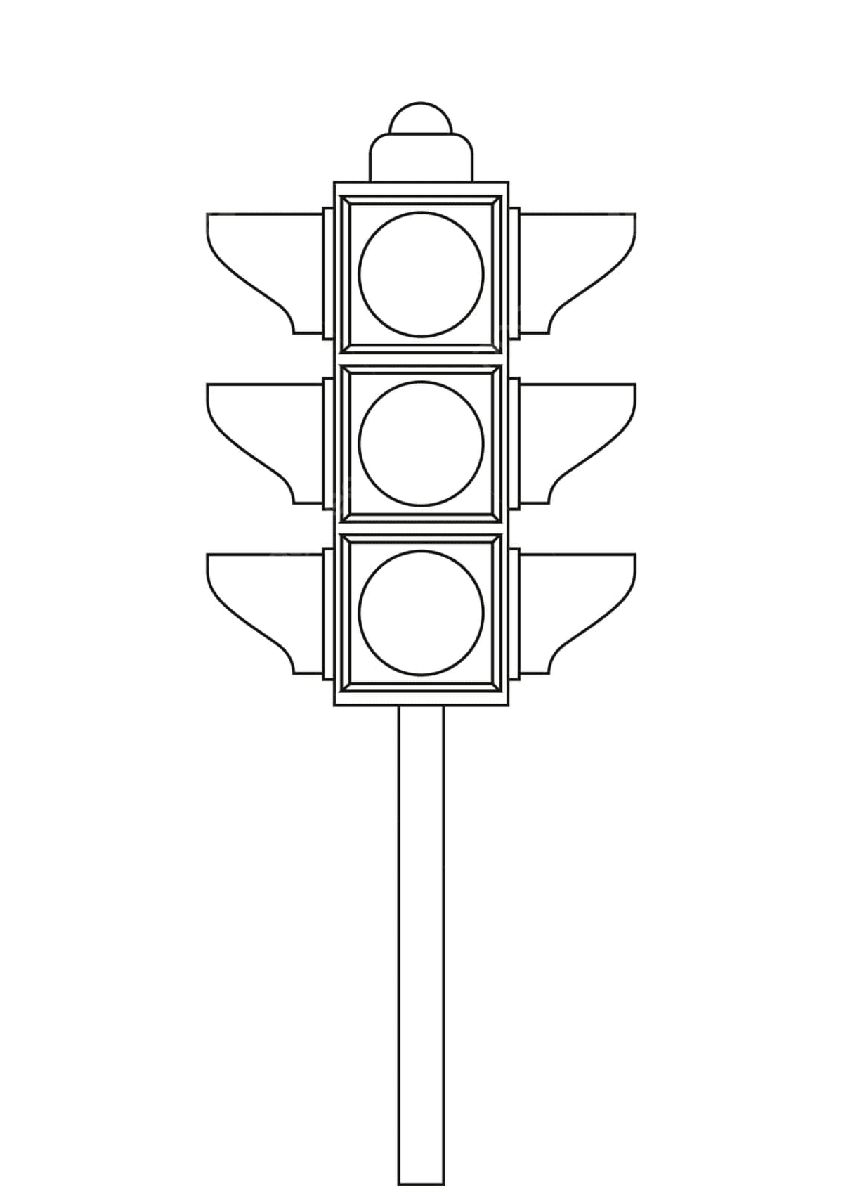 Monochrome Traffic Signal Graphic Printable Traffic Light Coloring Page Vector Ring Drawing Color Drawing Sign Drawing Illustration Background And Wallpaper For Free Download Pngtree