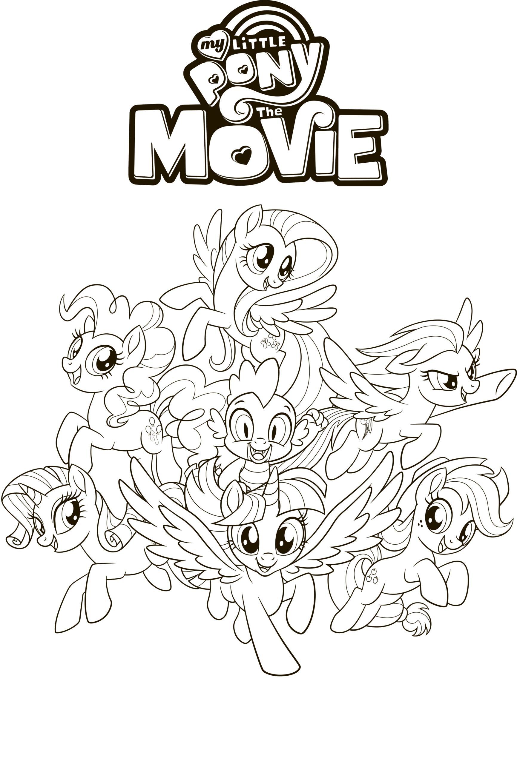 my little pony printable coloring pages
