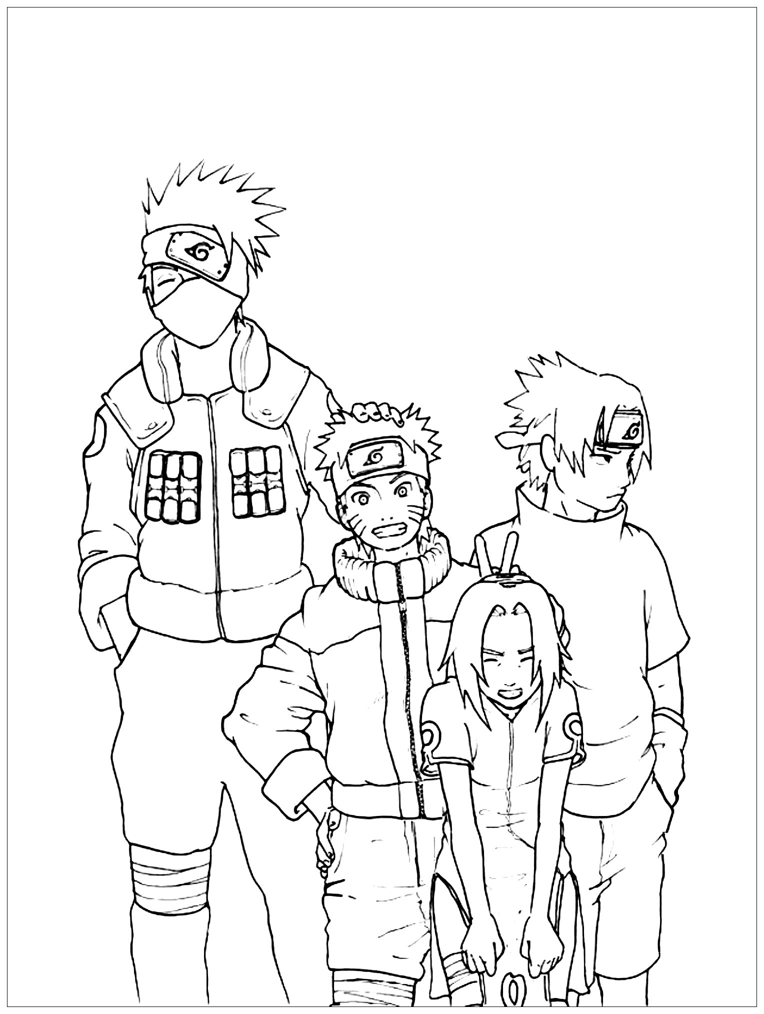 printable naruto coloring pages