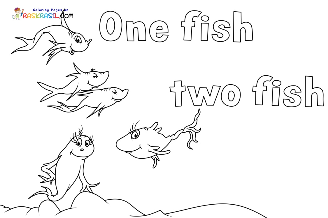 One Fish Two Fish Coloring Pages