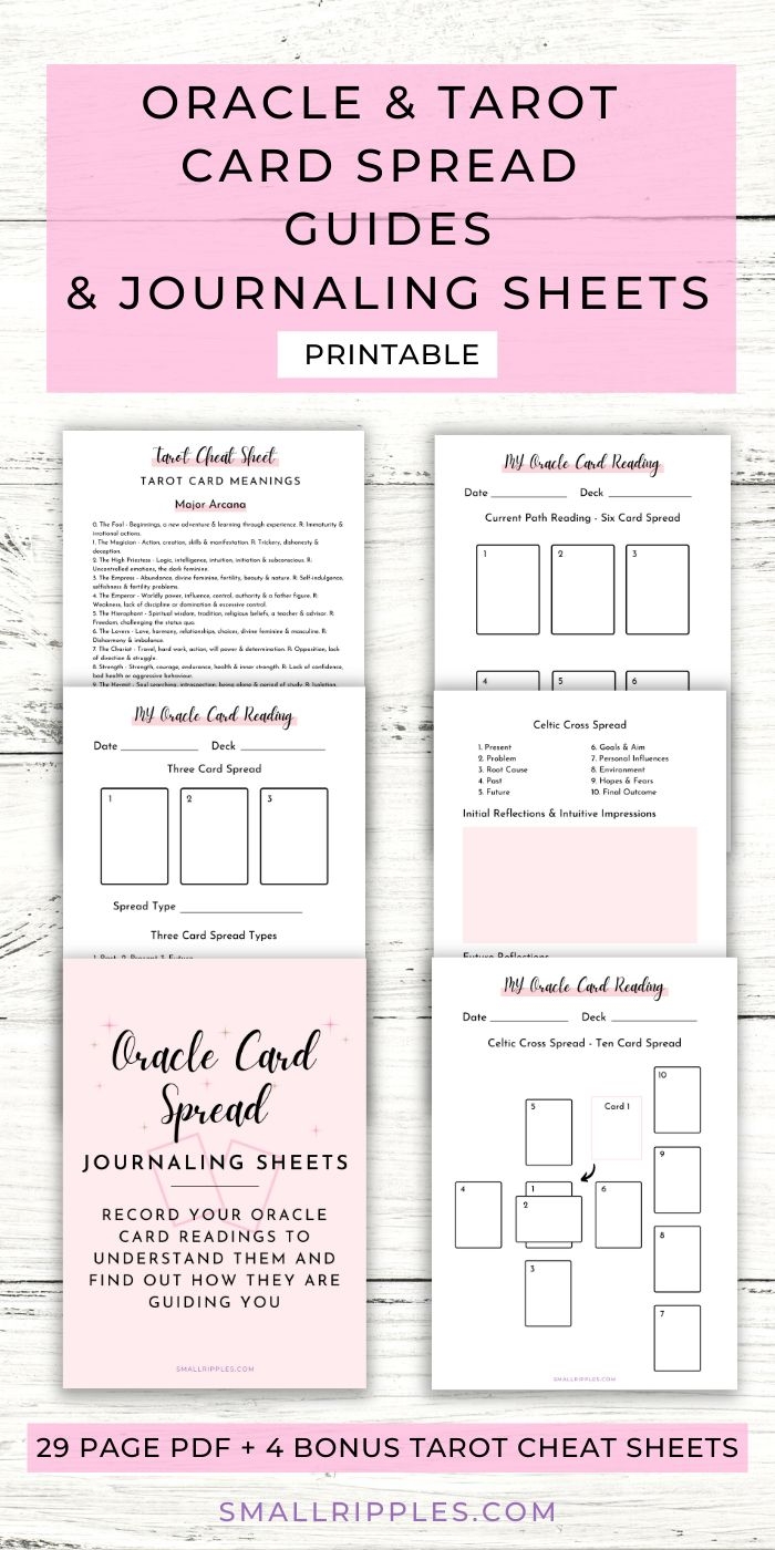single card spread tarot worksheet pdf free